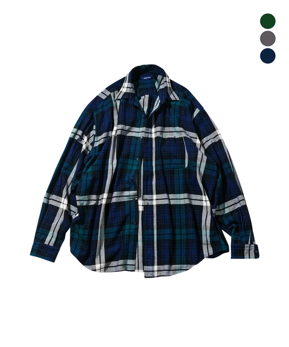 노티카(NAUTICA) 빅 체크 헤비코튼 플란넬 셔츠 JST5375