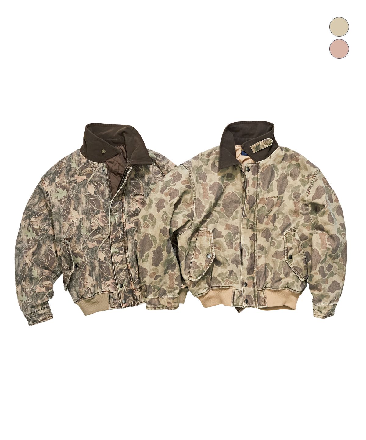 노티카(NAUTICA) 덕 패턴 봄버 자켓 JJK1145