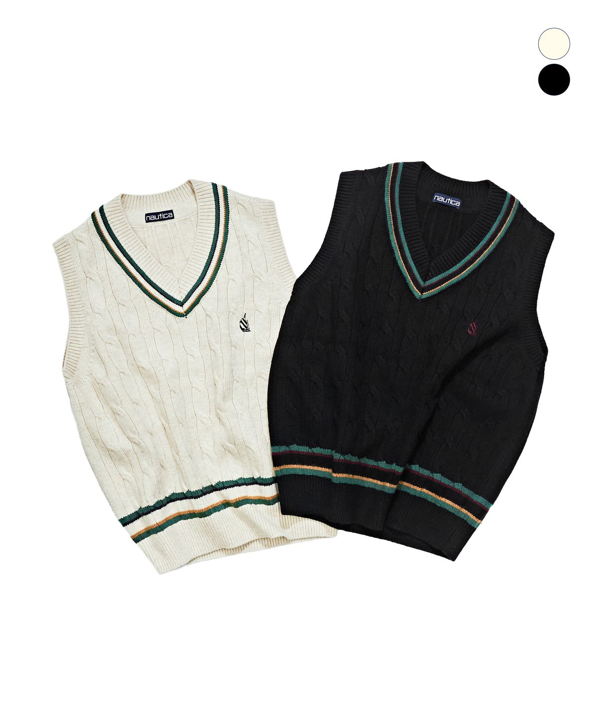 노티카(NAUTICA) 케이블 틸든 니트 베스트 JSW4955