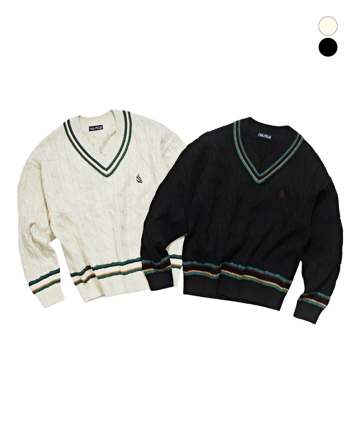 노티카(NAUTICA) 케이블 틸든 니트 풀오버 JSW4965