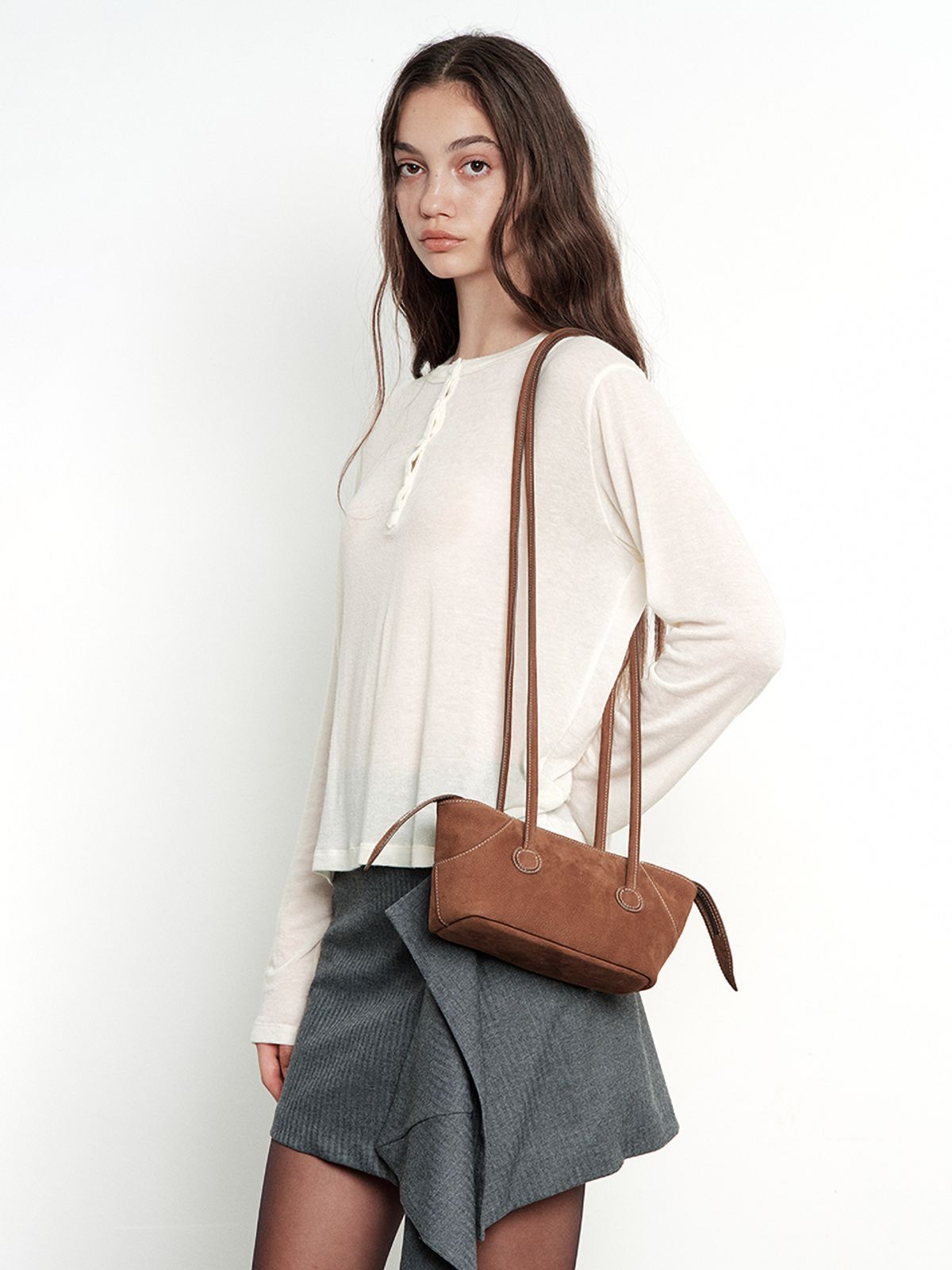 마지셔우드(MARGESHERWOOD) BOAT SHOPPER SMALL_chestnut nubuck