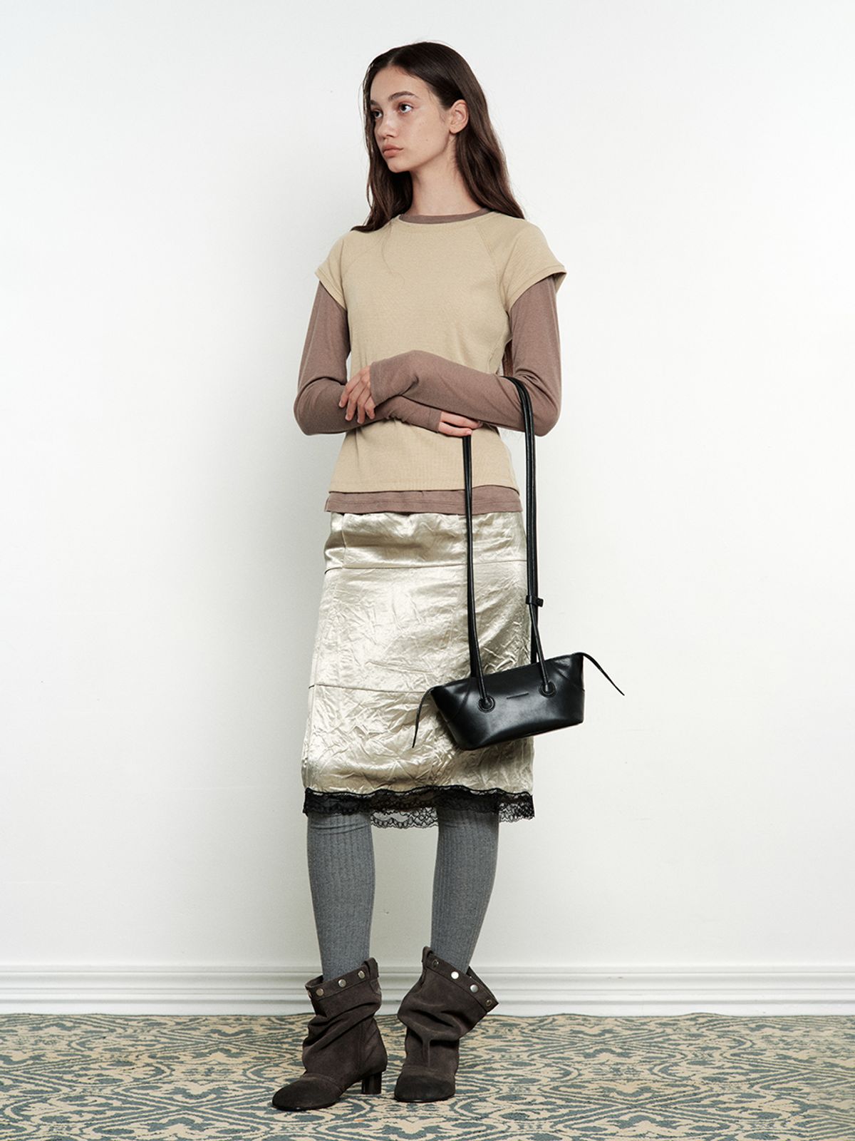 마지셔우드(MARGESHERWOOD) BOAT SHOPPER SMALL_black pull-up