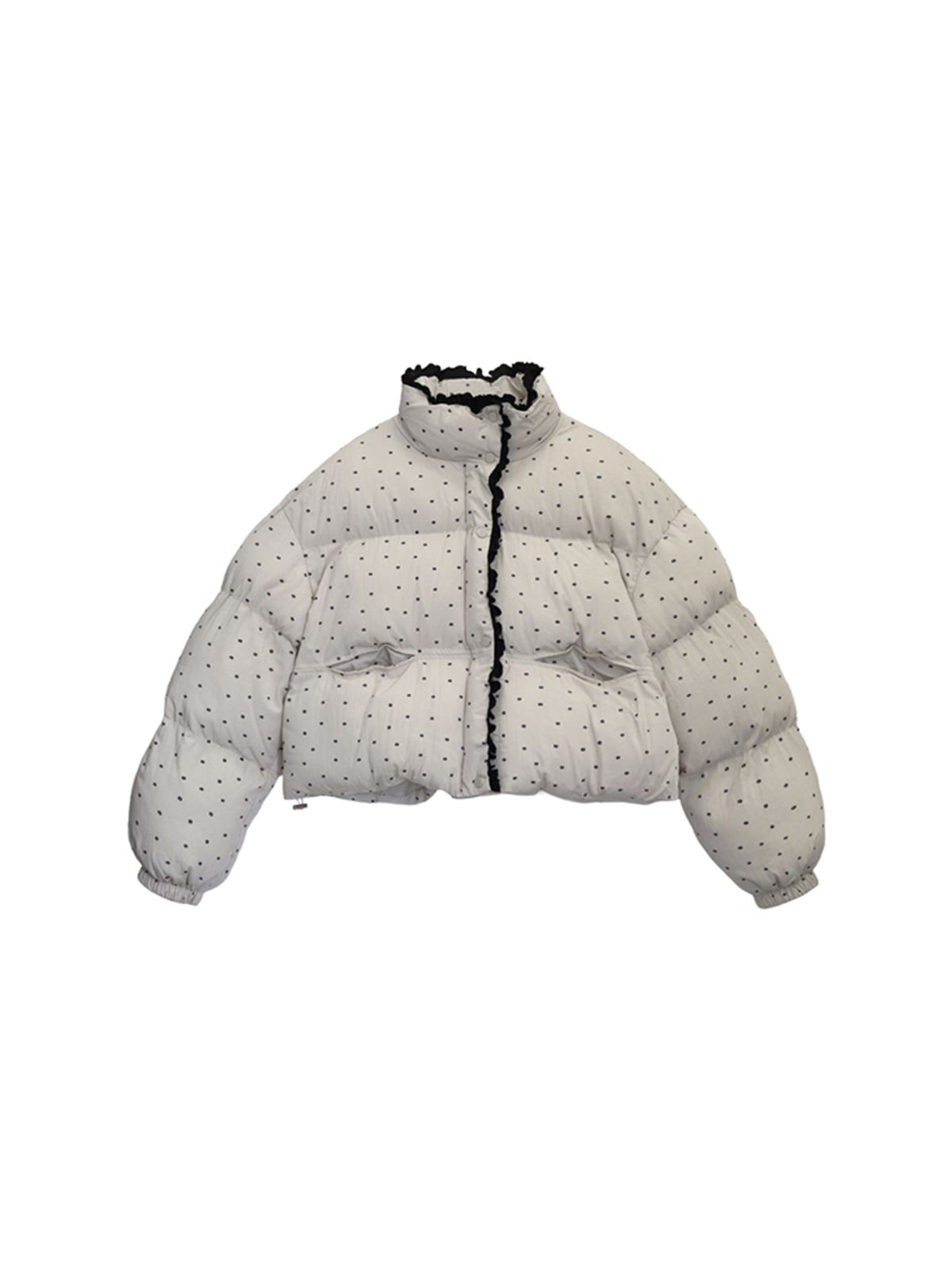 핑크파인애플(PINK PINEAPPLE) WINTER DAISY DOT PADDING_IVORY
