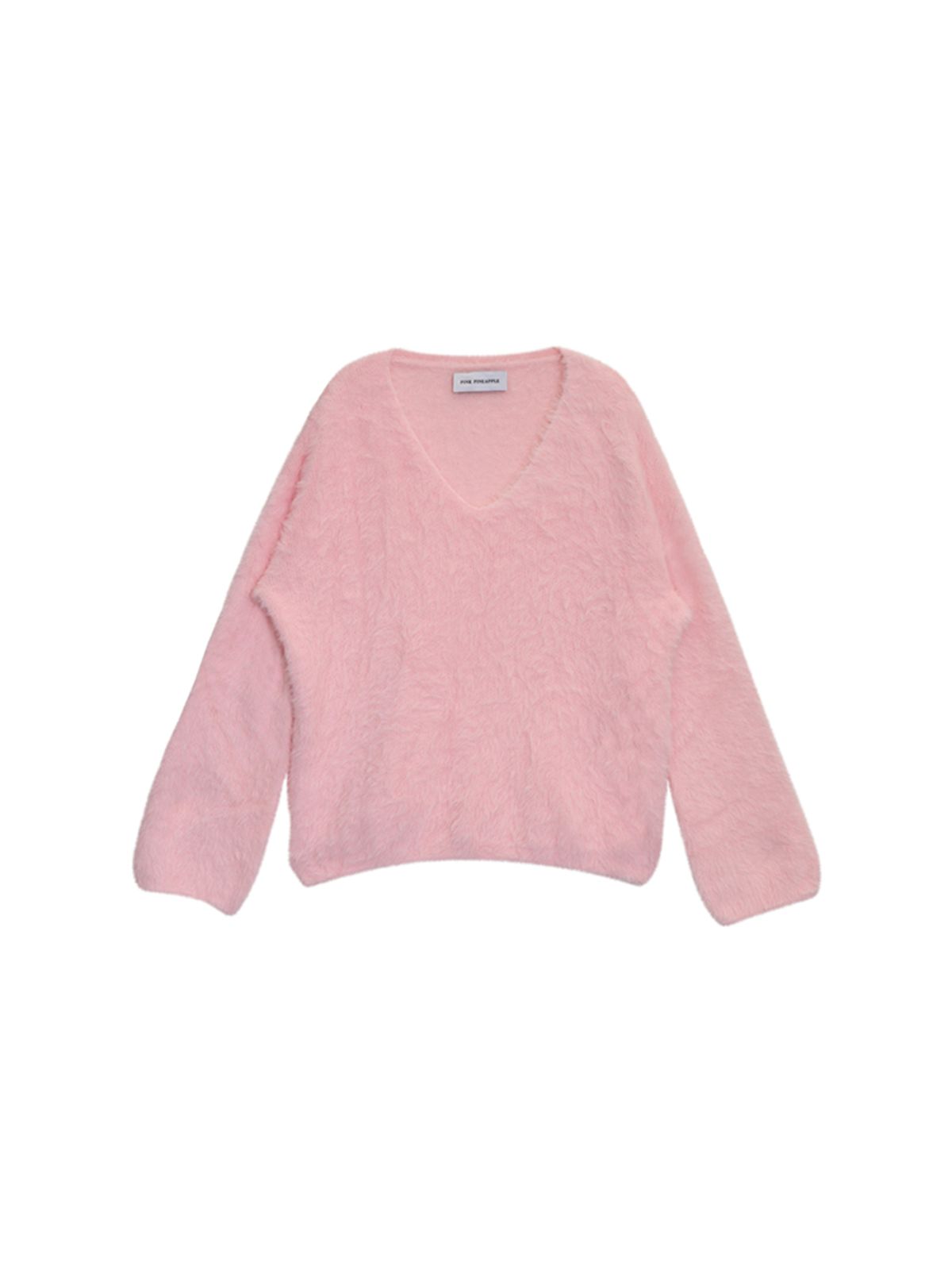 핑크파인애플(PINK PINEAPPLE) GLOW WHISPER V-NECK KNIT_PINK