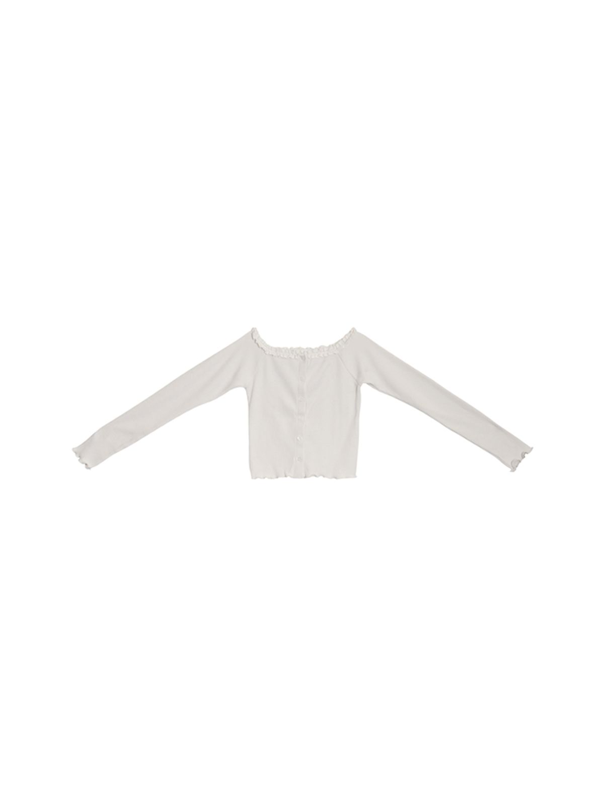 핑크파인애플(PINK PINEAPPLE) SUGAR OFF-SHOULDER CARDIGAN_IVORY