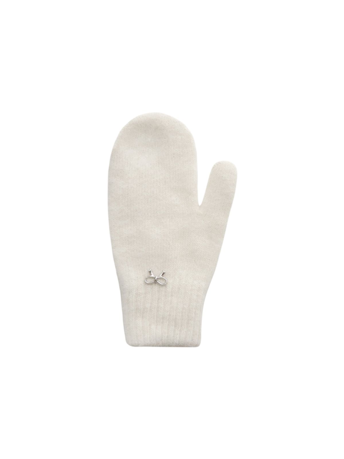 핑크파인애플(PINK PINEAPPLE) PASTEL FLUFF MITTENS_IVORY