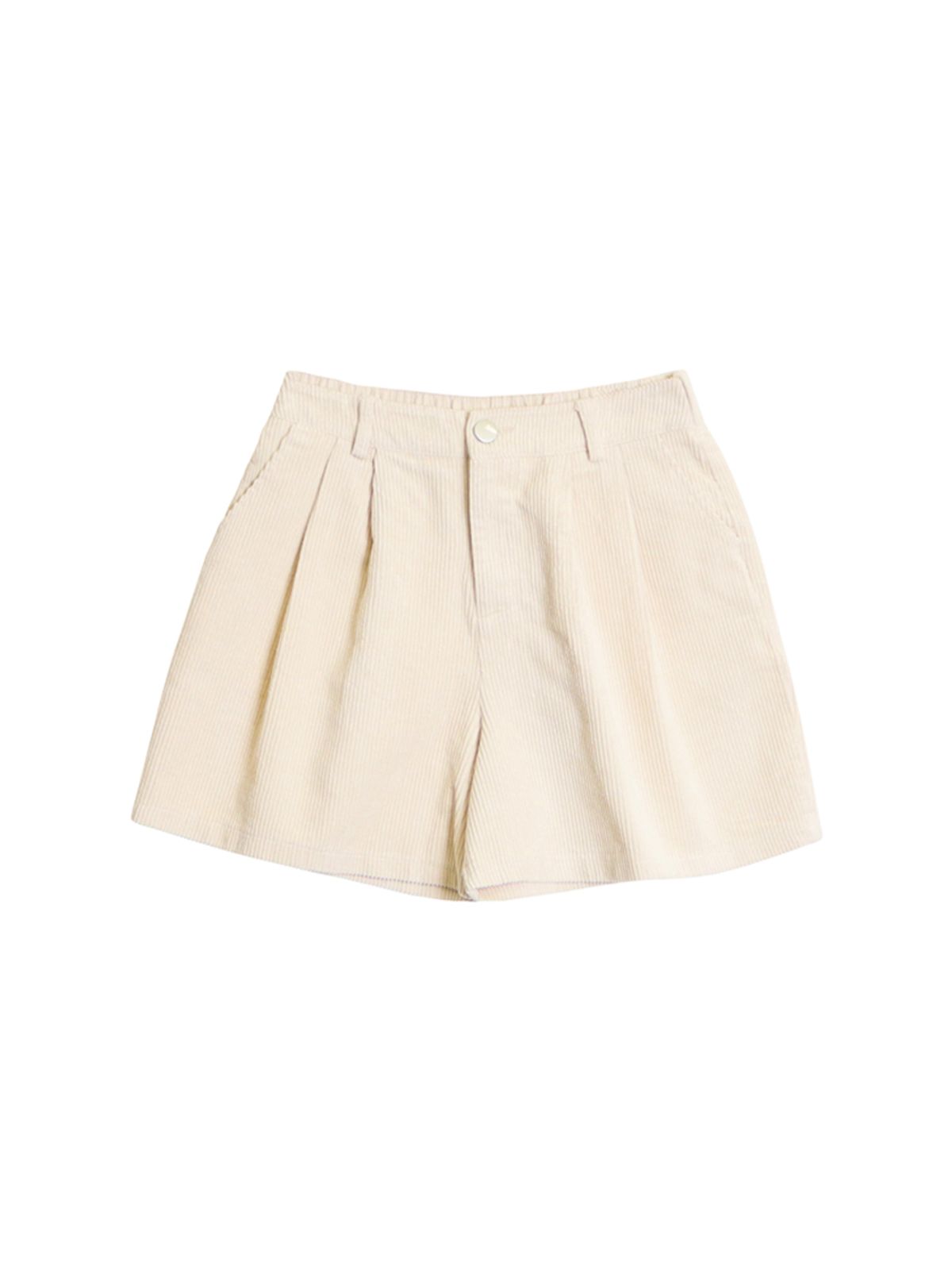 핑크파인애플(PINK PINEAPPLE) BREEZE CORDU HALF SHORTS_IVORY