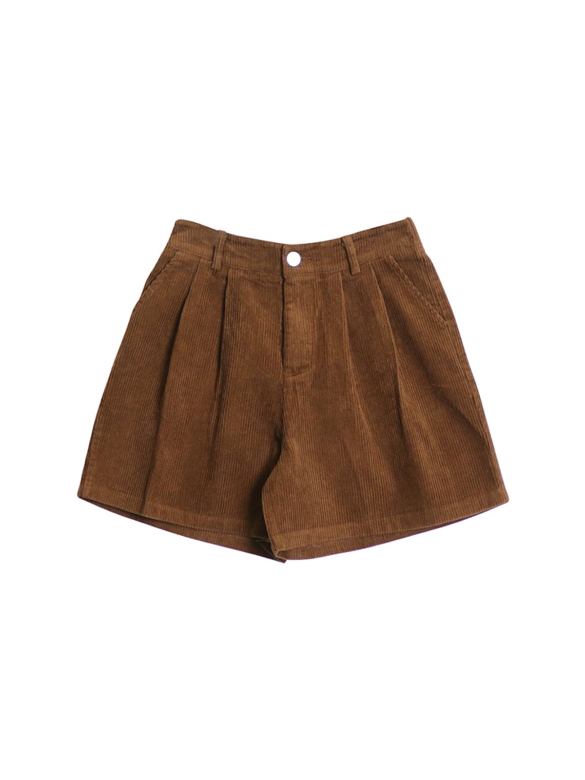 핑크파인애플(PINK PINEAPPLE) BREEZE CORDU HALF SHORTS_BROWN
