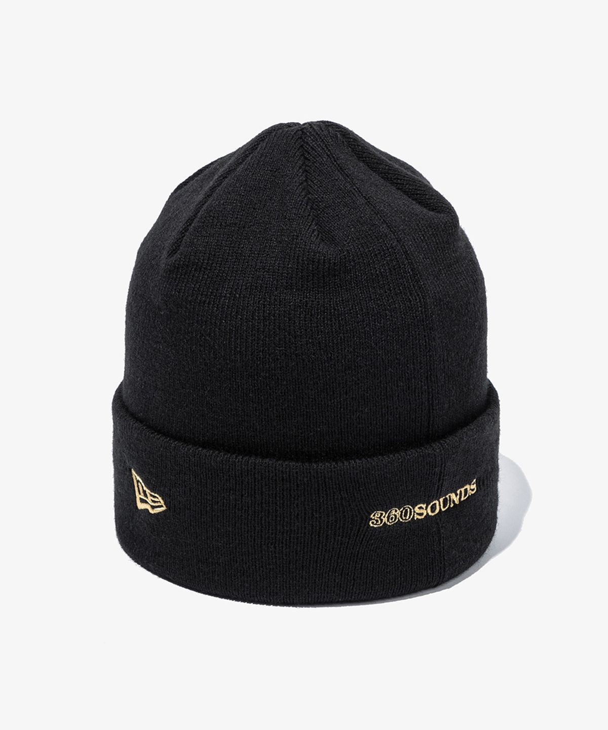 뉴에라(NEW ERA) CUFF BEANIE NEW ERA x 360 SOUNDS  BLK