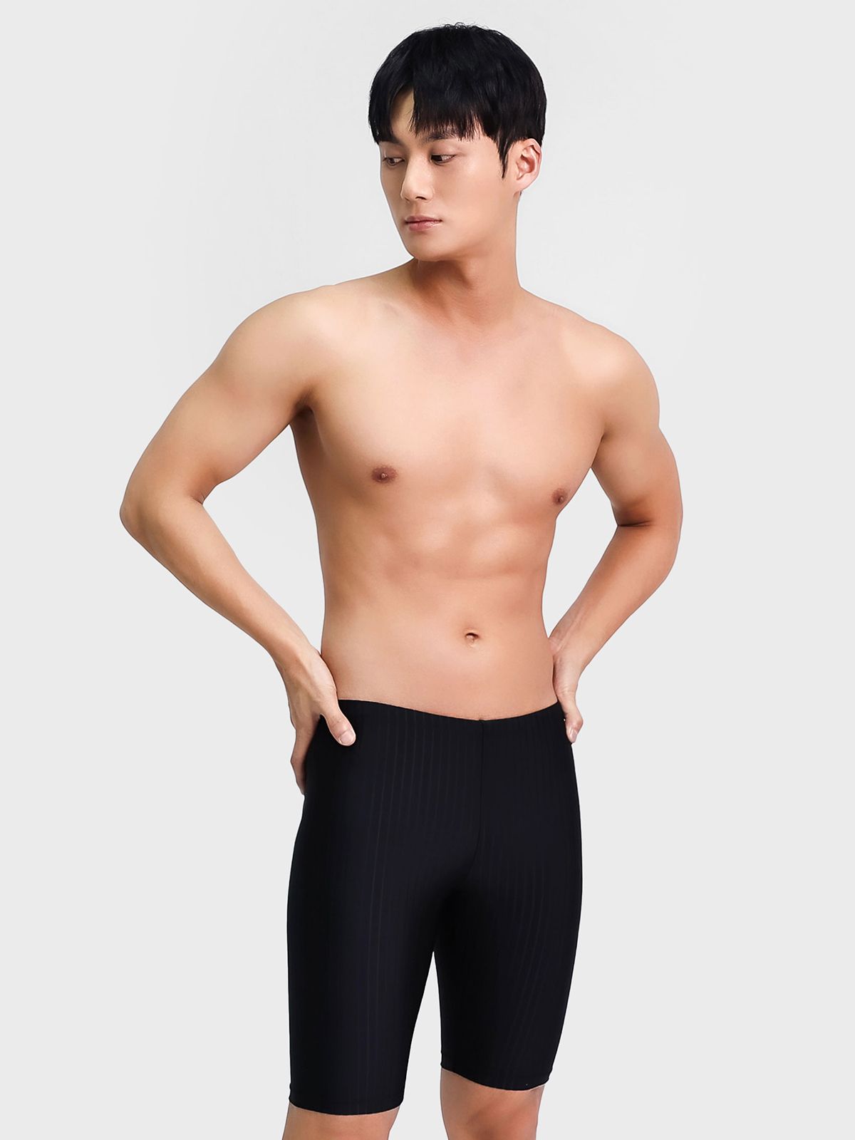 아쿠아티카(AQUATICA) 남성 5부 실내 수영복 BBF03 일반용수경 파우치 코클립 7종세트