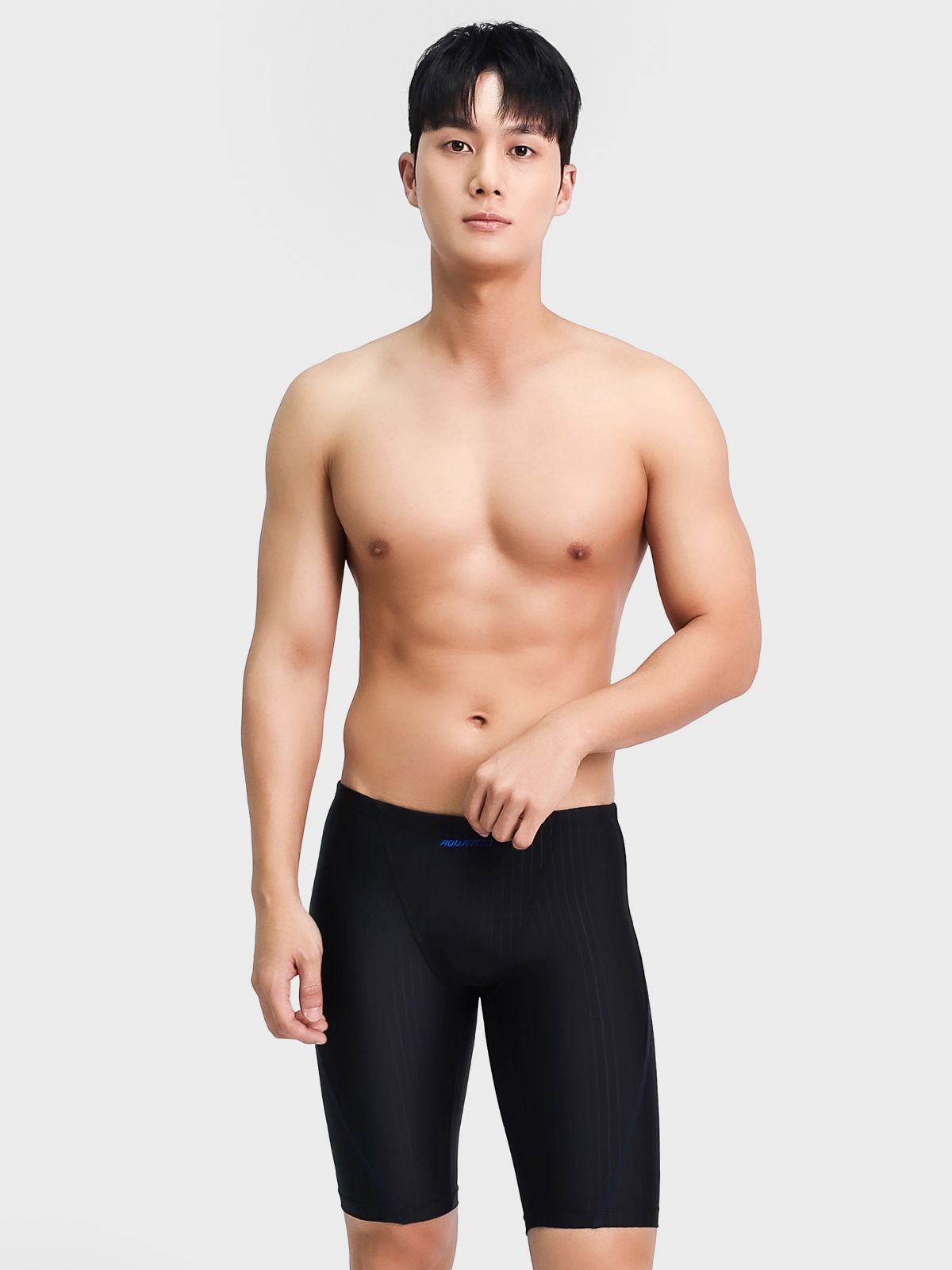 아쿠아티카(AQUATICA) 남성 5부 실내 수영복 BBF08 일반용수경 파우치 코클립 7종세트