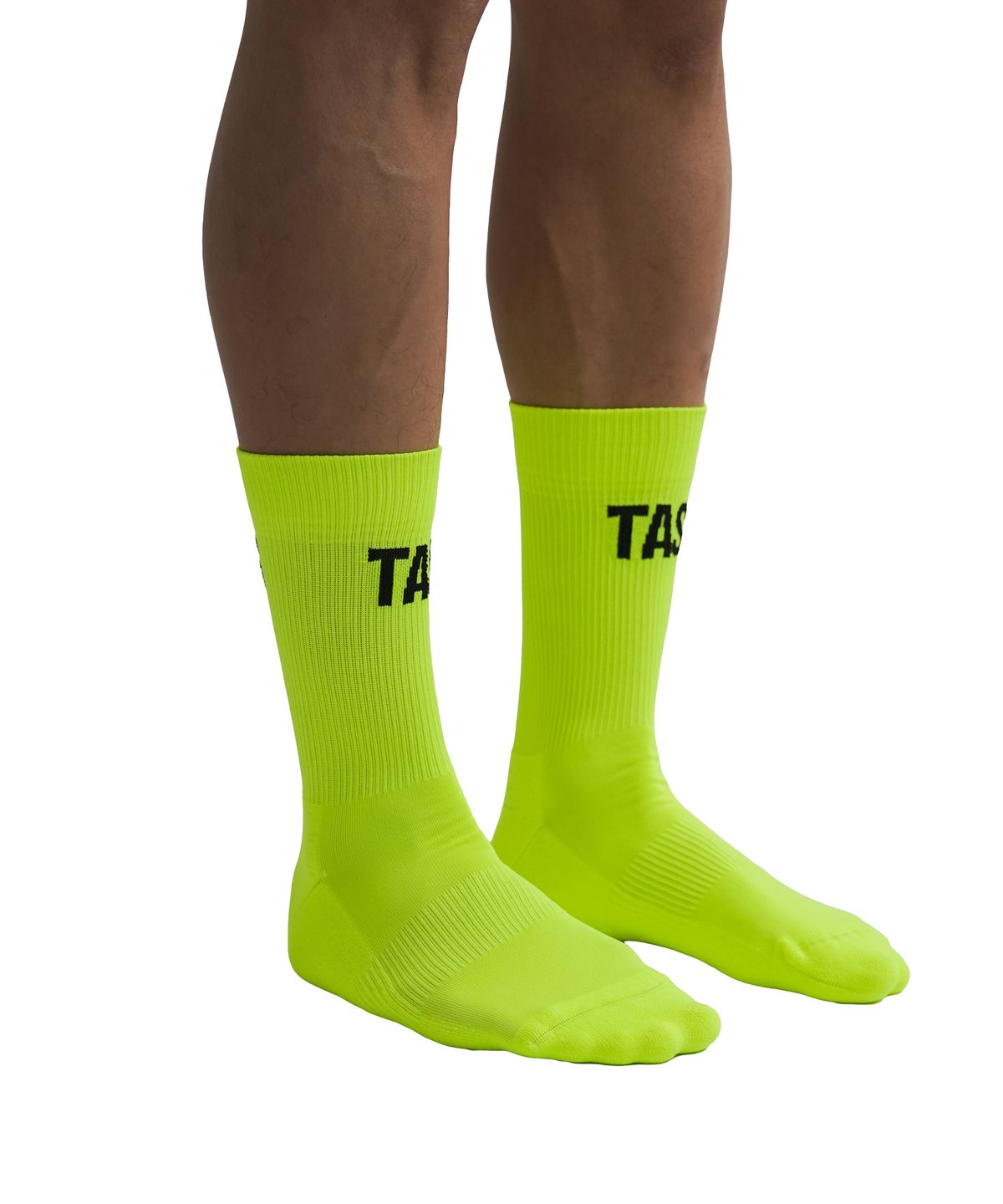 타스 (디아더생츄어리)(TAS (THEATHERSANCTUARY)) 생텀 로고 나일론 러닝 삭스 (네온그린)