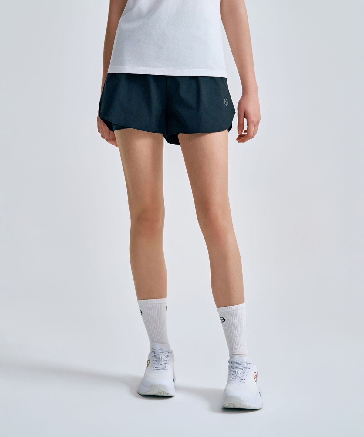 세르지오 타키니(SERGIO TACCHINI) W 2IN1 쇼츠 (Black)