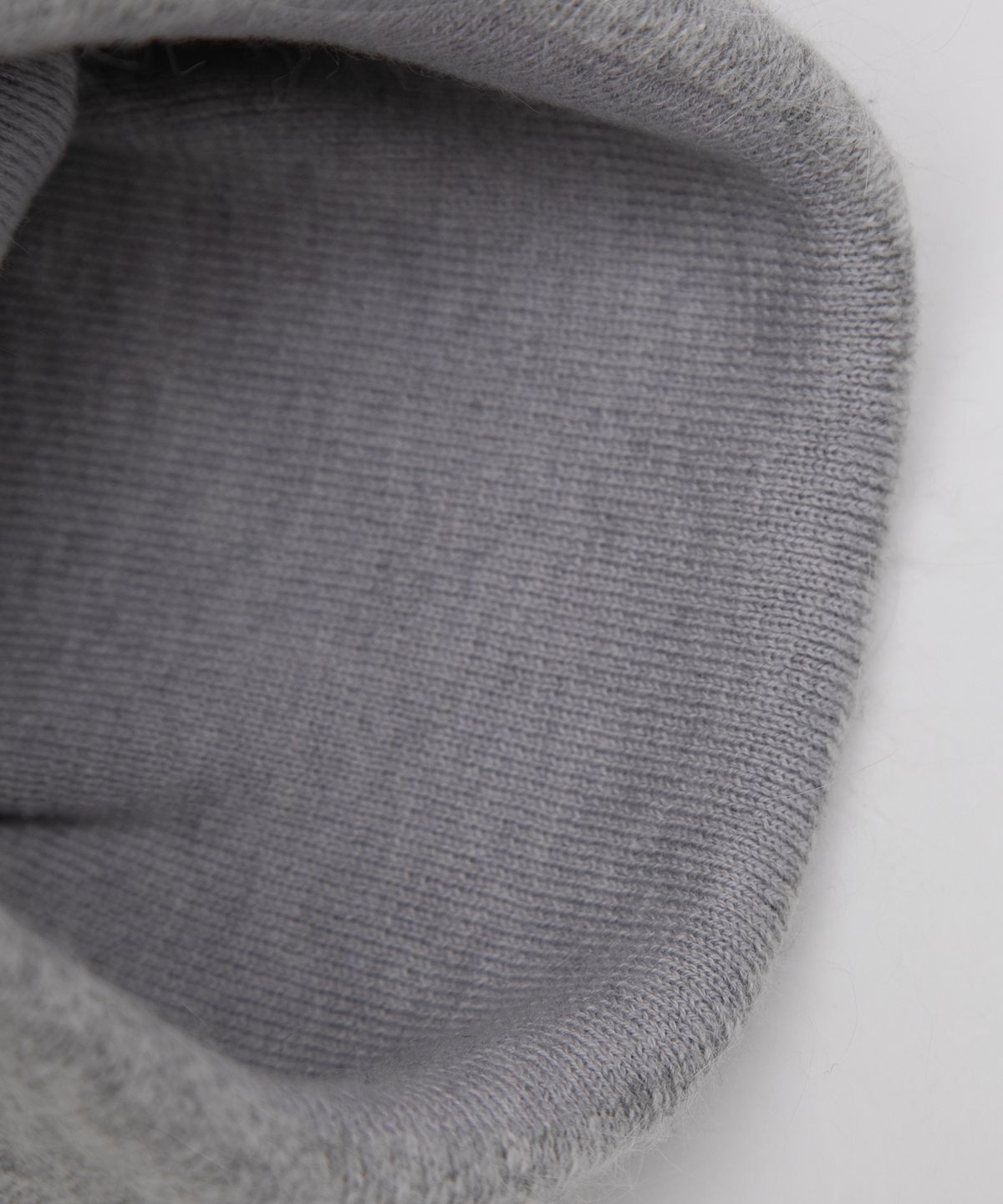 로라로라(ROLAROLA) LACE LABEL ANGORA BEANIE MELANGE GRAY