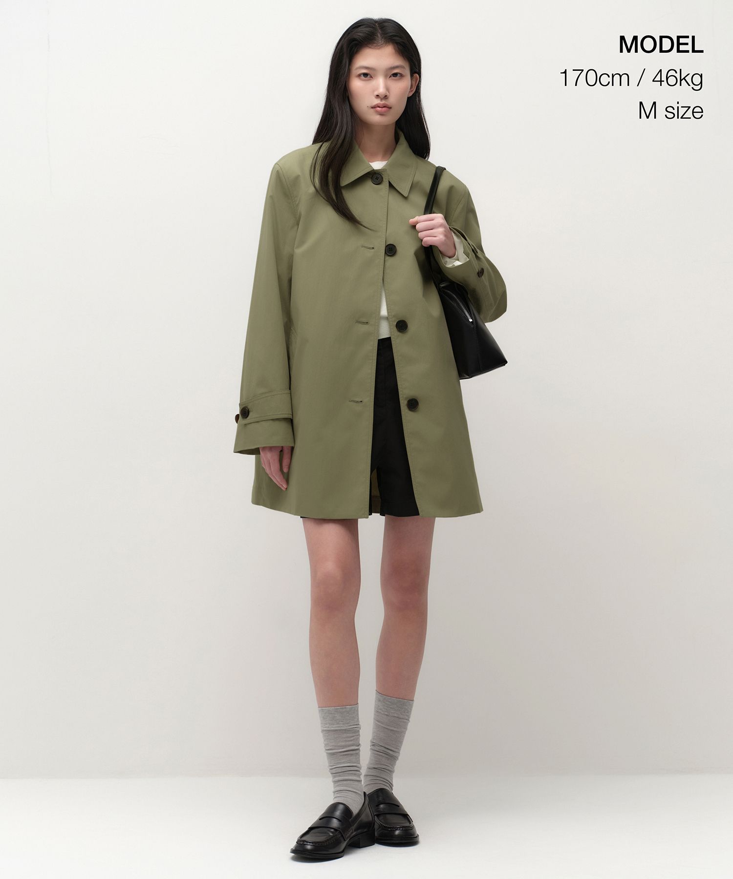 【タグ付新品】MUSINSA STANDARD WOMANハーフトレンチコート MUSINSA公式 | MUSINSA STANDARD WOMAN ウィメンズ シングル ハーフ