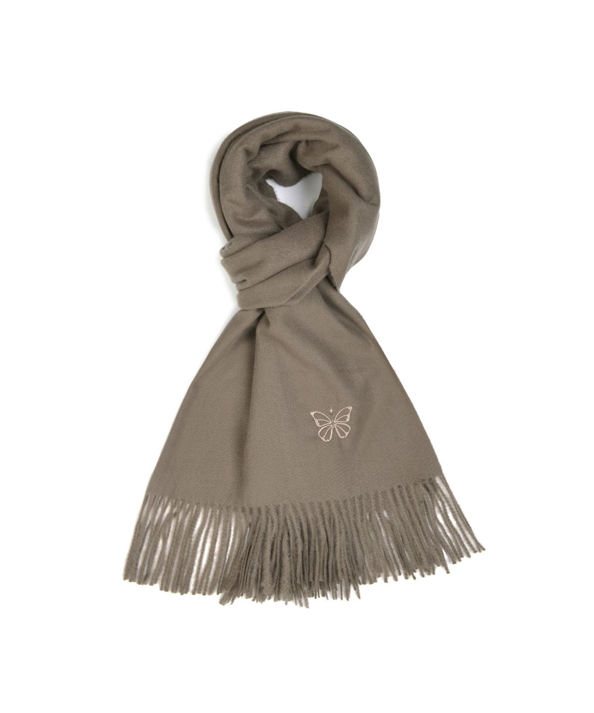닉앤니콜(NICK&NICOLE) BUTTERFLY SOFT TOUCH MUFFLER_BROWN
