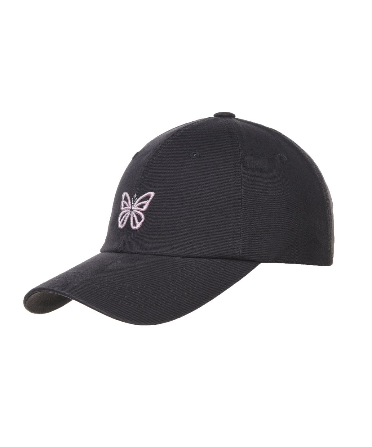 닉앤니콜(NICK&NICOLE) MINI BUTTERFLY BLINK BALL CAP_CHARCOAL PINK