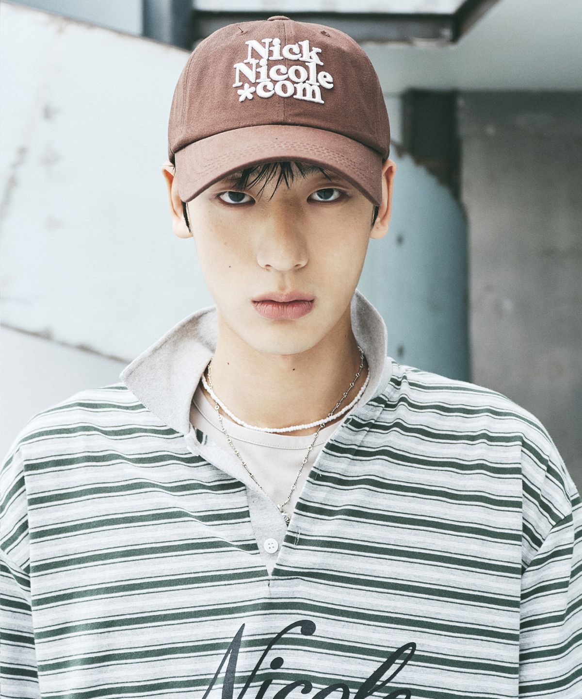 닉앤니콜(NICK&NICOLE) NN DOTCOM SIGNATURE BALL CAP_BROWN