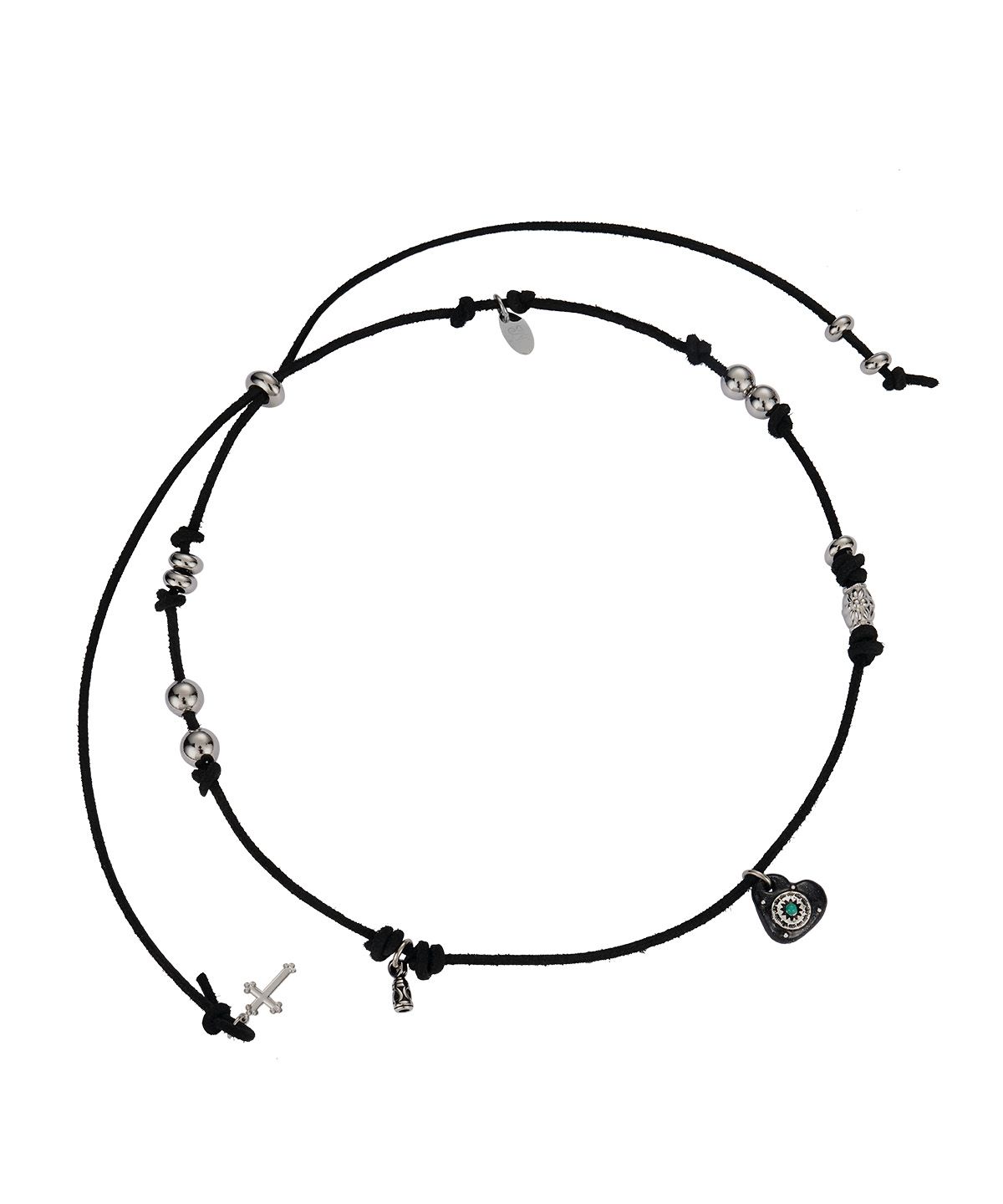 엔프프(NFF) totem leather necklace-black