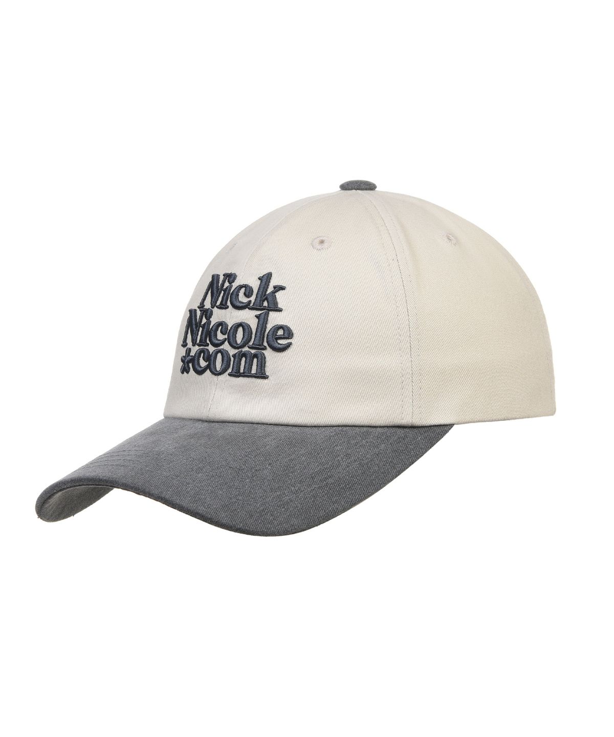 닉앤니콜(NICK&NICOLE) NN DOTCOM SIGNATURE BALL CAP_TWOTONE CHARCOAL