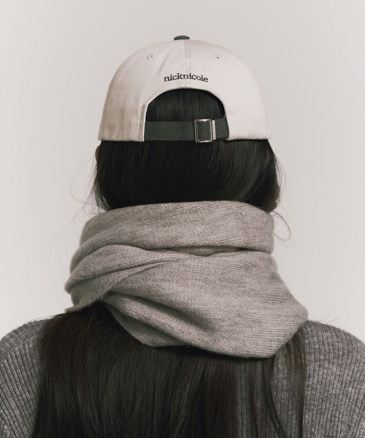 닉앤니콜(NICK&NICOLE) NN DOTCOM SIGNATURE BALL CAP_TWOTONE CHARCOAL