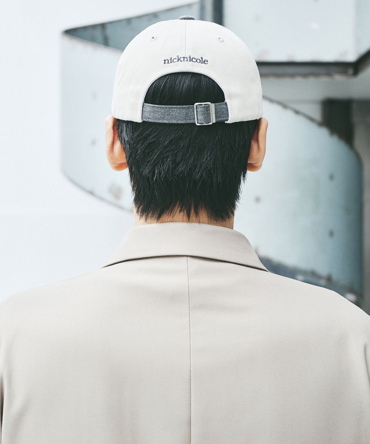 닉앤니콜(NICK&NICOLE) NN DOTCOM SIGNATURE BALL CAP_TWOTONE CHARCOAL