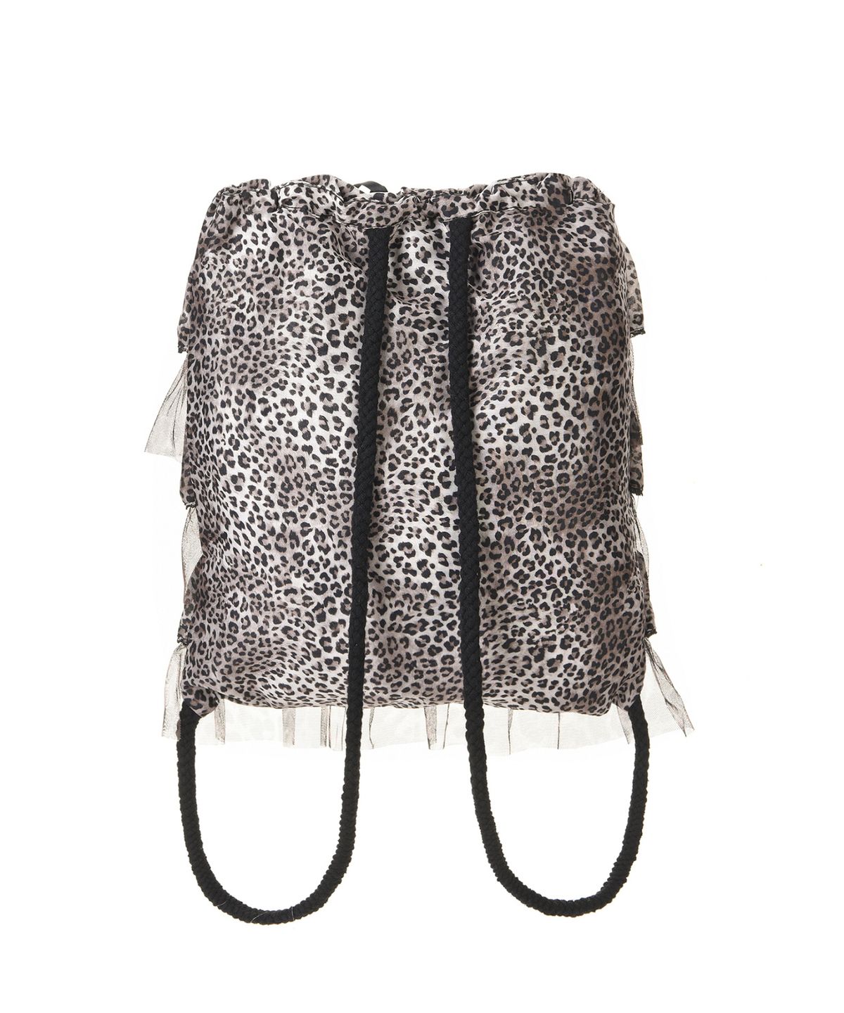 닉앤니콜(NICK&NICOLE) LEOPARD LAYERED STRING BACKPACK_BROWN