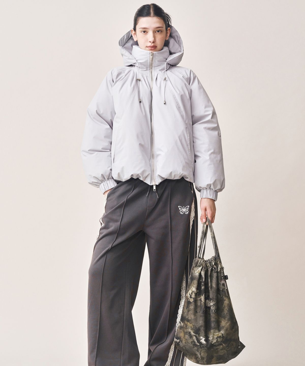 닉앤니콜(NICK&NICOLE) NICOLE CAMO STRING BACKPACK_DEEP GREEN