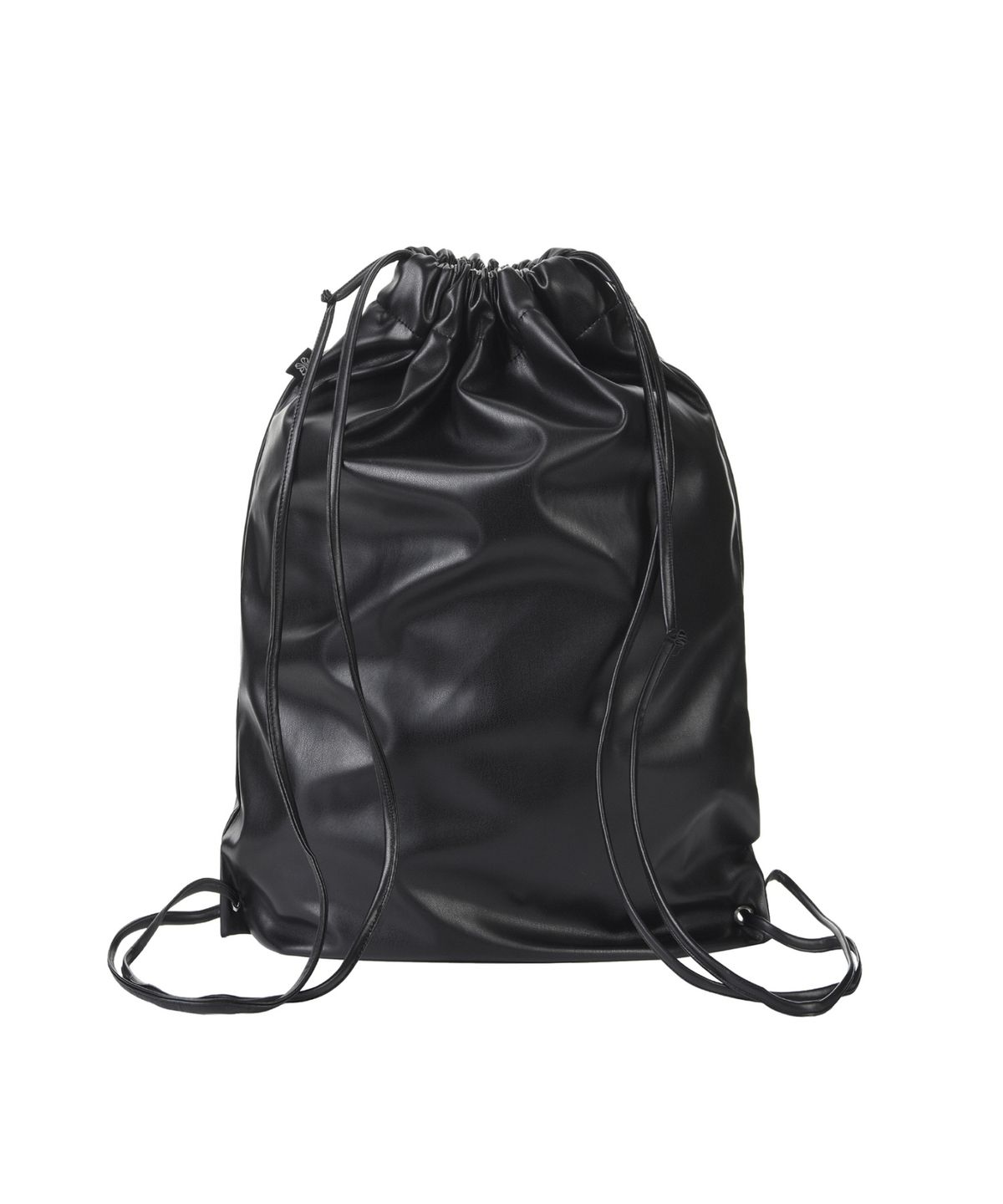 닉앤니콜(NICK&NICOLE) NICOLE LEATHER STRING BACKPACK_BLACK