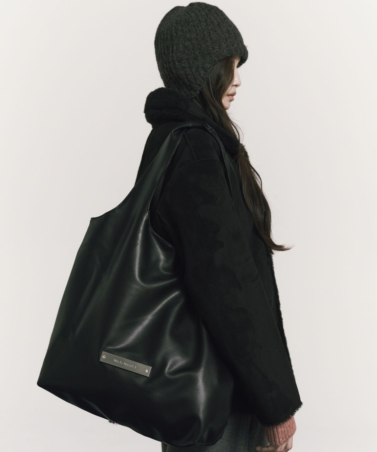닉앤니콜(NICK&NICOLE) CRYSTAL NICOLE BIG SHOPPER BAG_BLACK