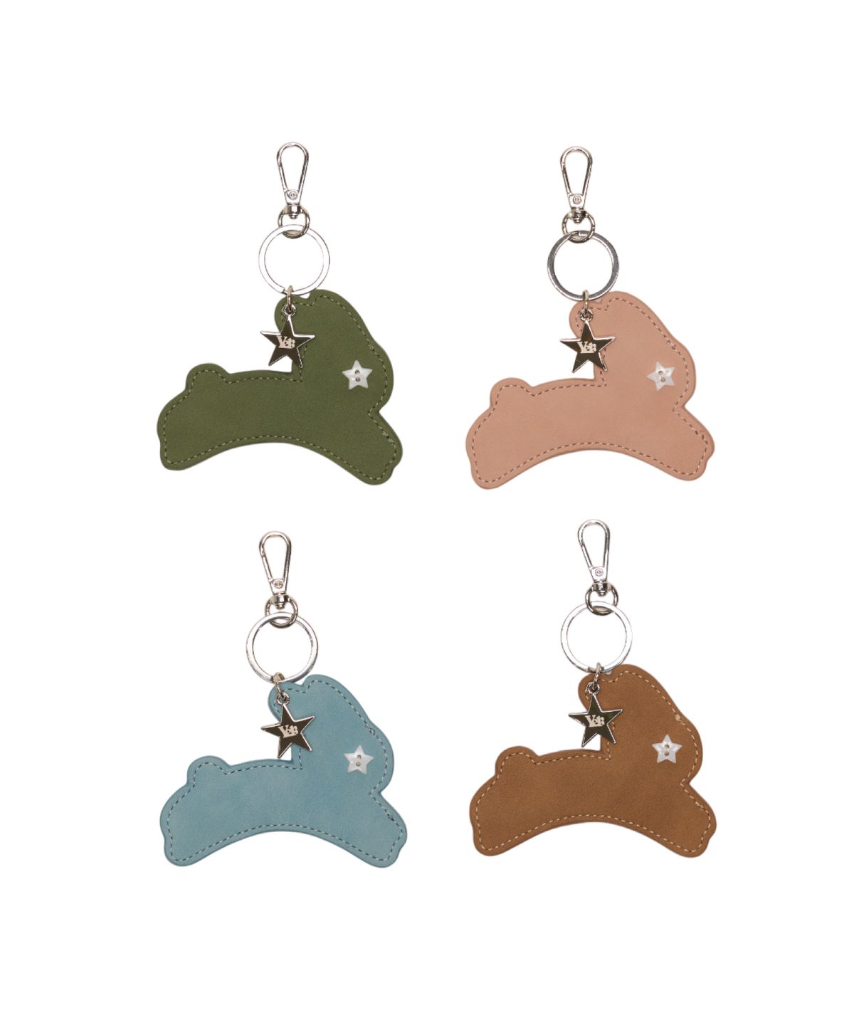 아이세이예르(ISAYYERR) Bunniee mirror Keyring (4 colors)