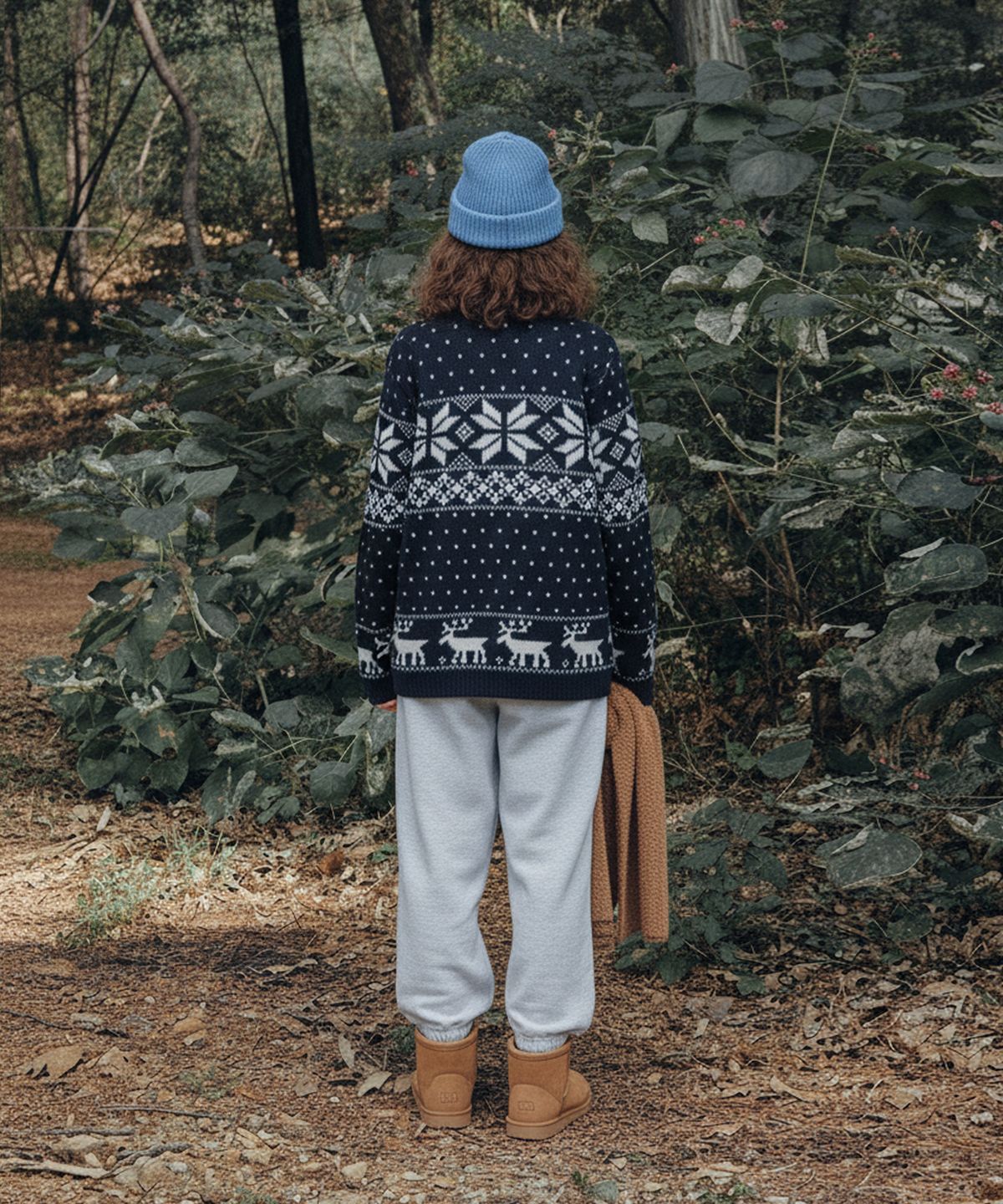 코스에그(COSEGG) Unisex Nordic High Neck Knit Zip-Up Cardigan_EEWCA145