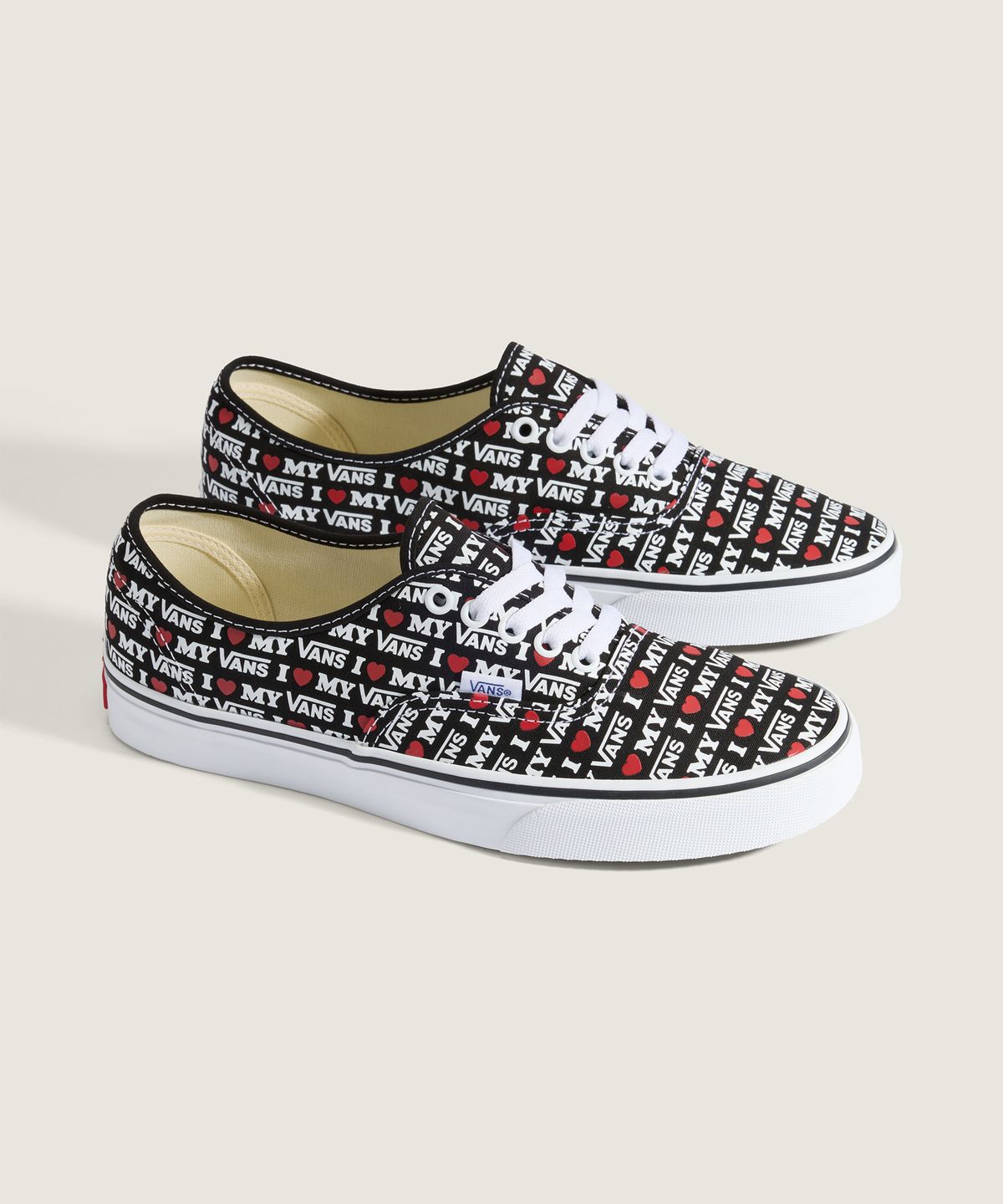 반스(VANS) 어센틱 - (I Love My Vans) 블랙 / VN000EGACJI1