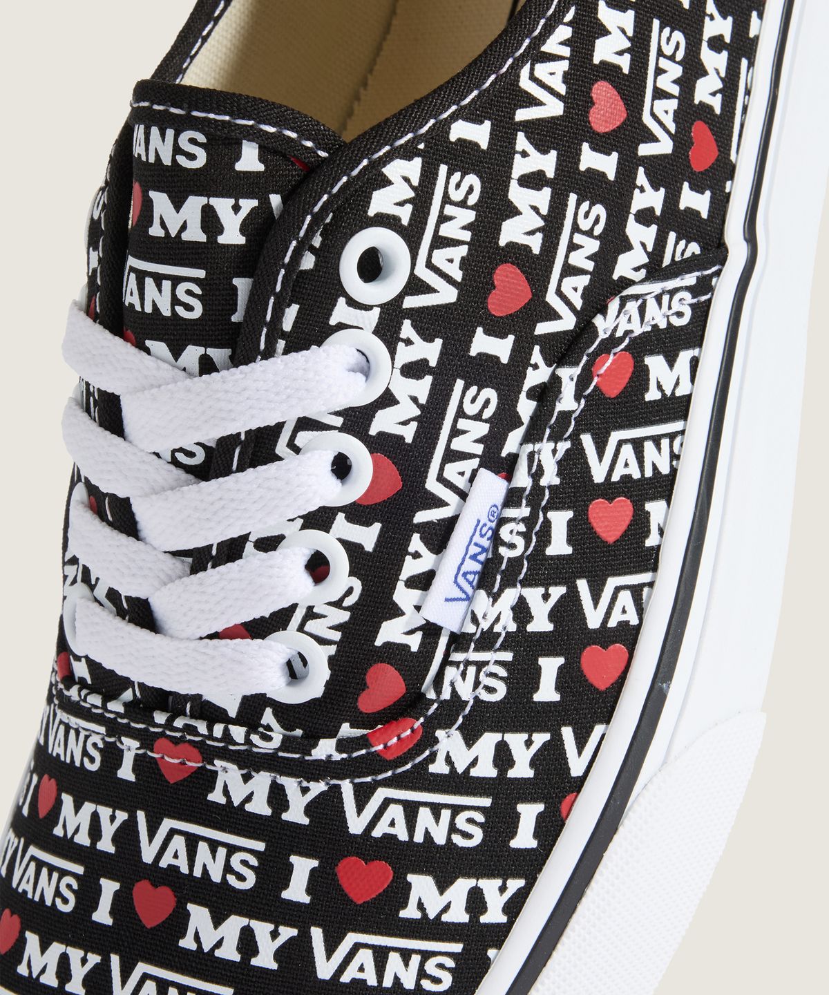 반스(VANS) 어센틱 - (I Love My Vans) 블랙 / VN000EGACJI1