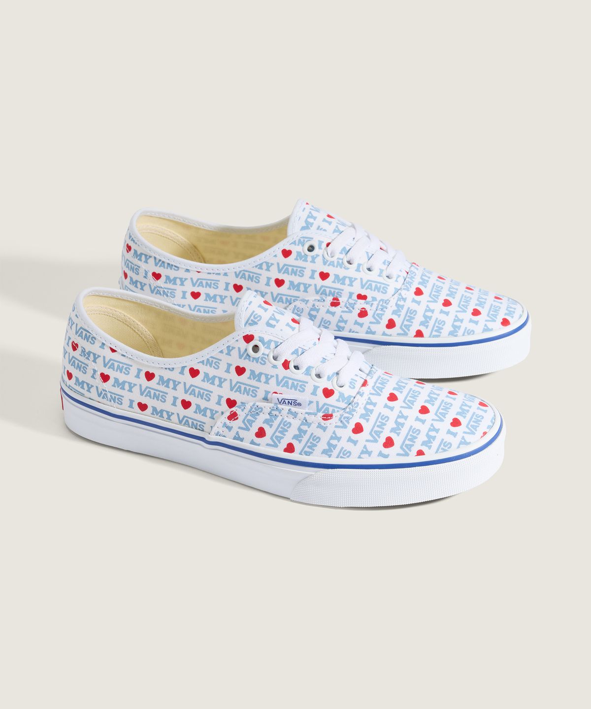 반스(VANS) 어센틱 - (I Love My Vans) 화이트 / VN000Z75W001