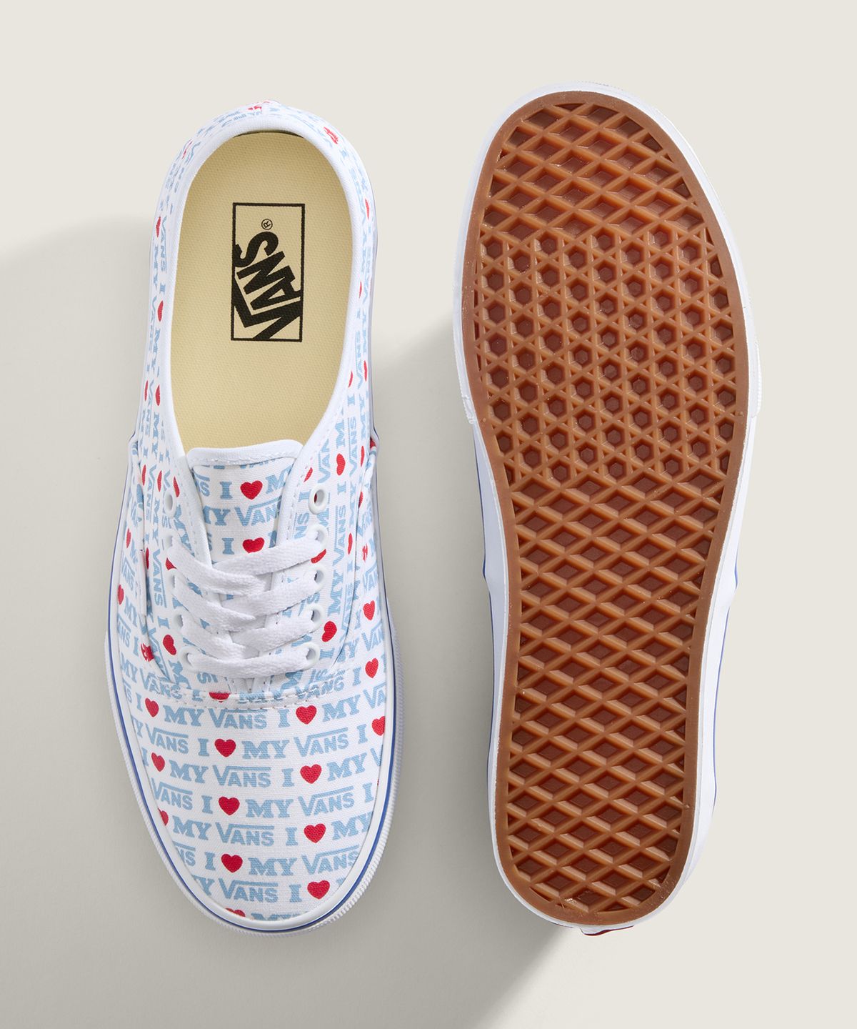 반스(VANS) 어센틱 - (I Love My Vans) 화이트 / VN000Z75W001