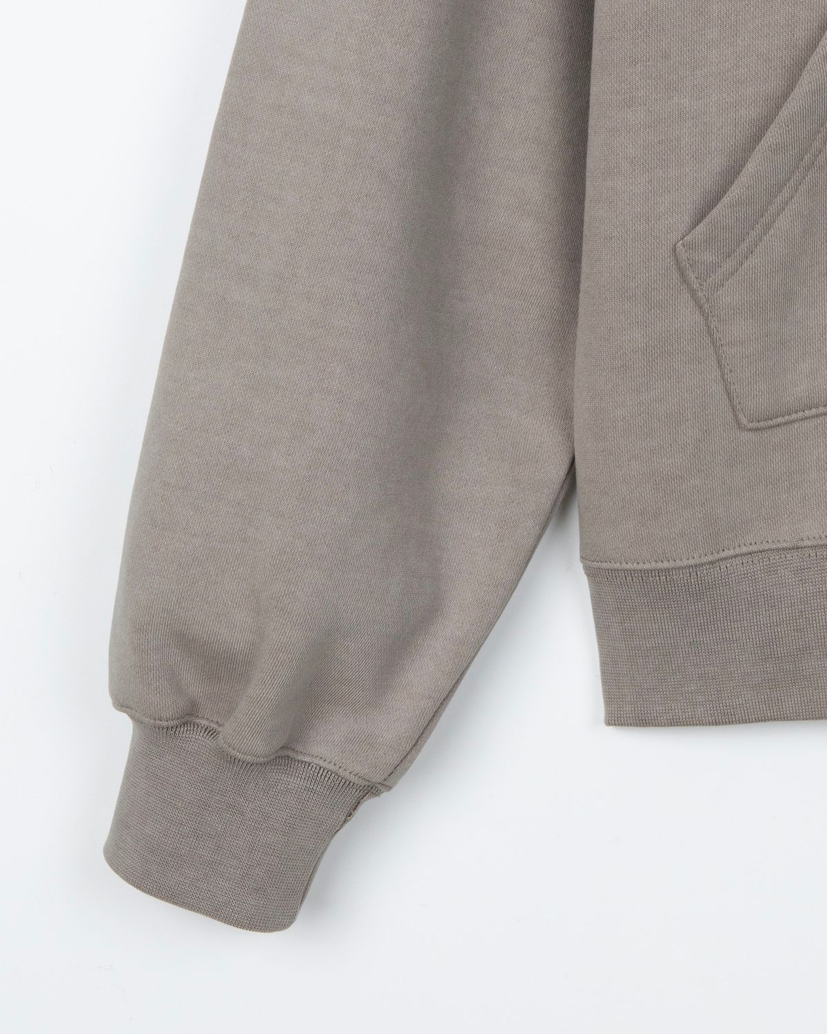 디앤드퀘스천(THEENDQUESTION) Pigment hooded half-zip t-shirt / BEIGE