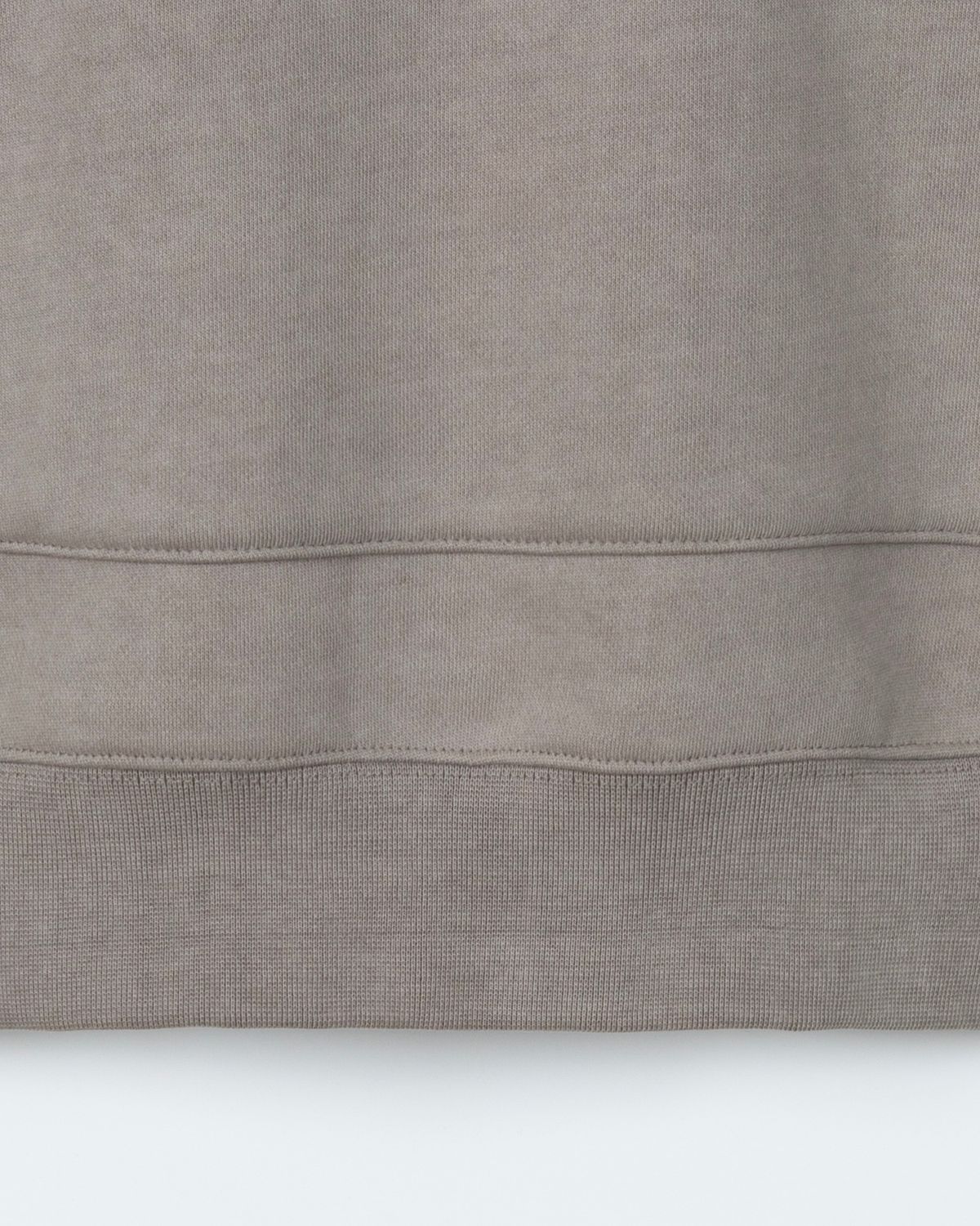 디앤드퀘스천(THEENDQUESTION) Pigment hooded half-zip t-shirt / BEIGE