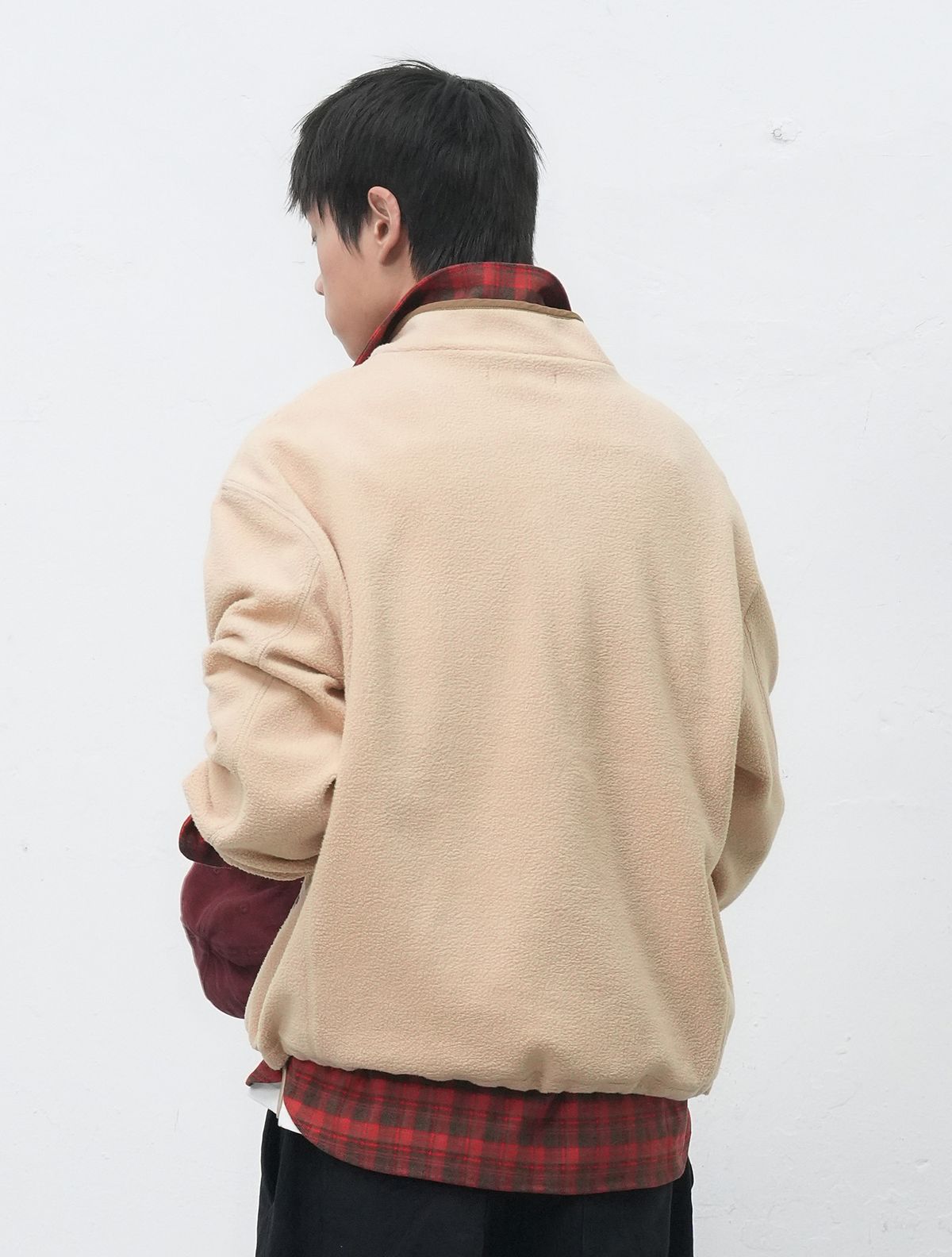제너럴아이디어(GENERALIDEA) UNISEX 소프트 하이넥 플리스 아노락 세트[BEIGE] / SBE4U02010