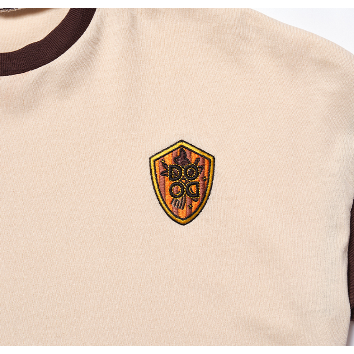 라메종드도도(LA MAISON DE DODO) Oversized DODO hearted T Shirt (Beige/Brown)_긴팔티셔츠