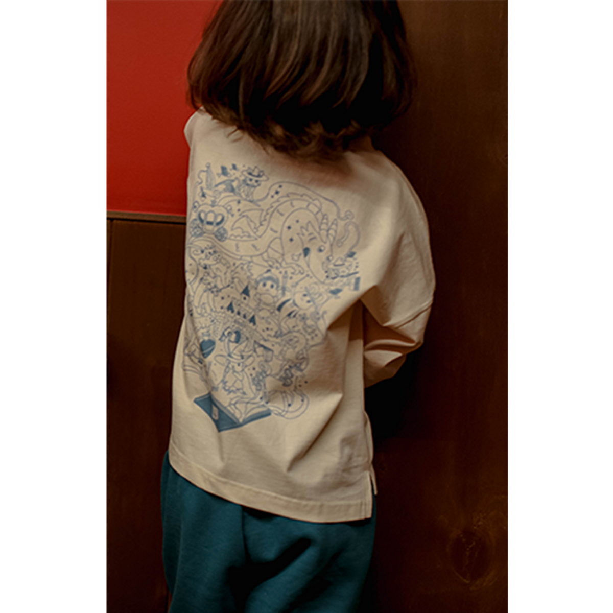 라메종드도도(LA MAISON DE DODO) 24 hearted Long Sleeves T Shirt (Ivory)_긴팔티셔츠