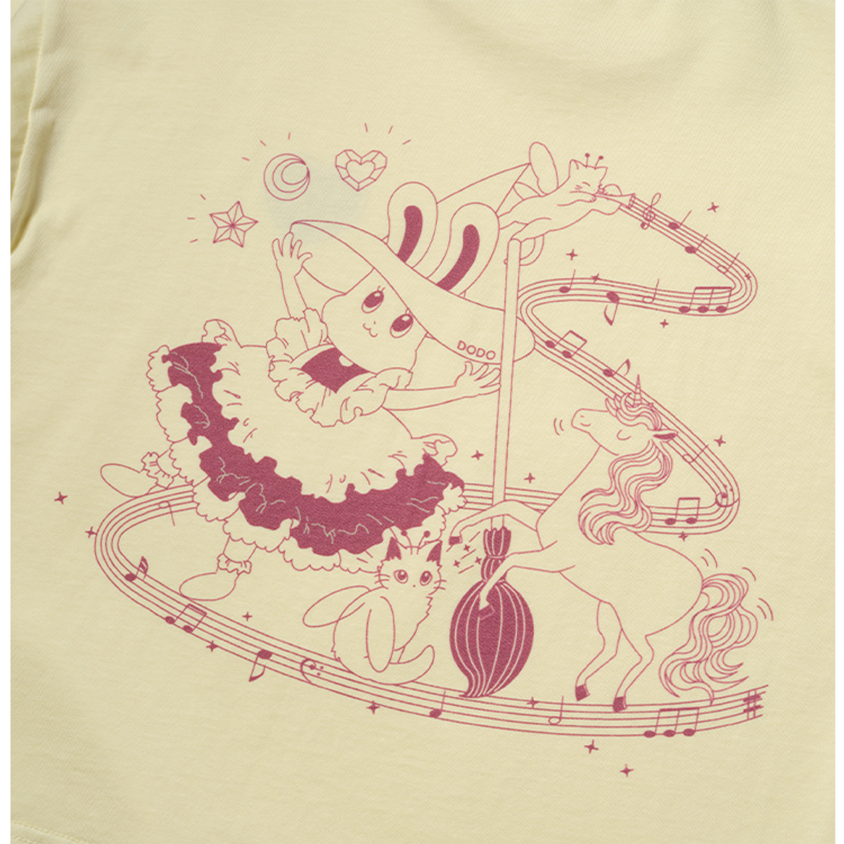 라메종드도도(LA MAISON DE DODO) 24 hearted Long Sleeves T Shirt (Lemon Yellow)_긴팔티셔츠