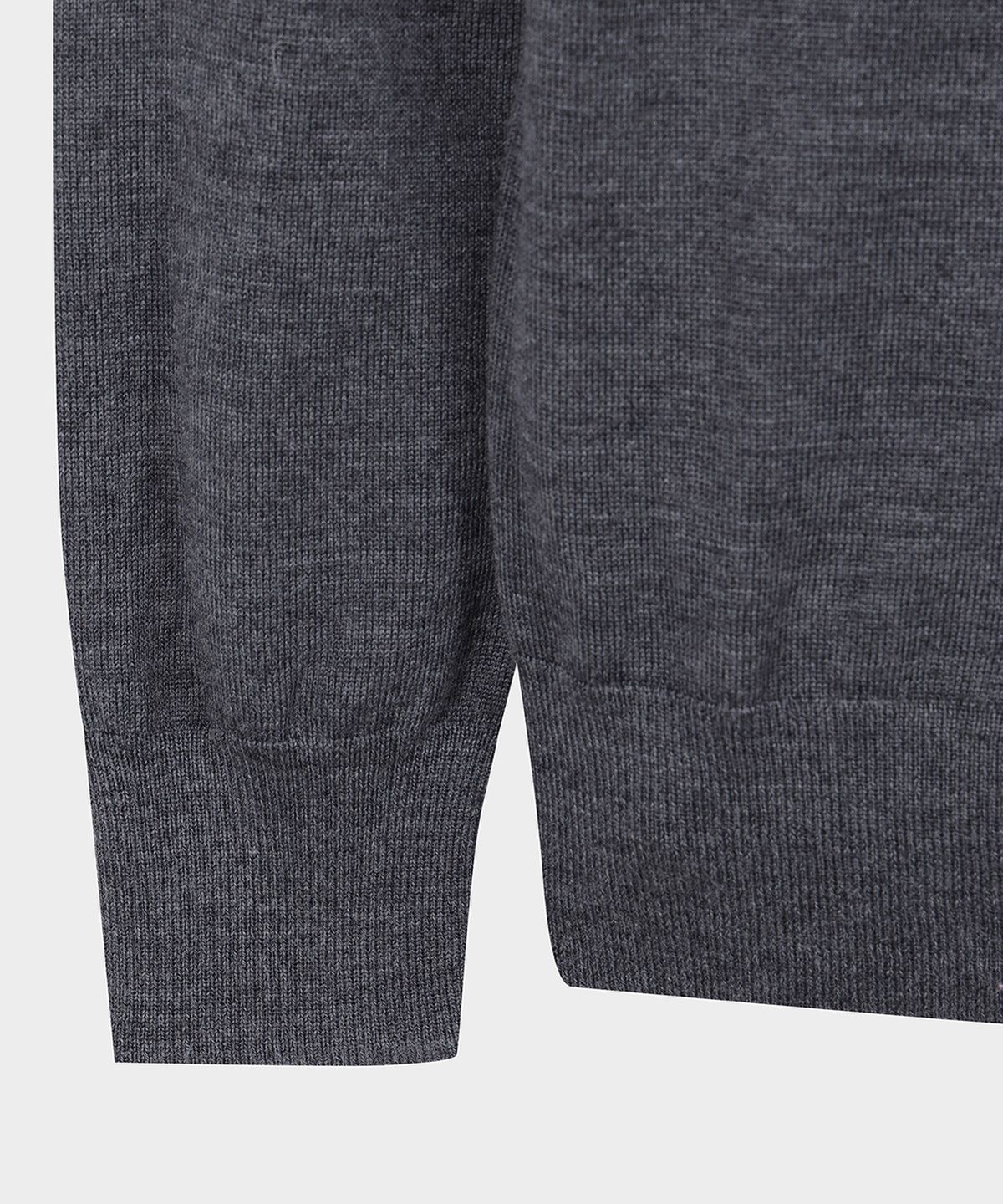 브룩스 브라더스(BROOKS BROTHERS) 메리노울 로고 폴로 스웨터 (차콜) (BBWTMNF301)