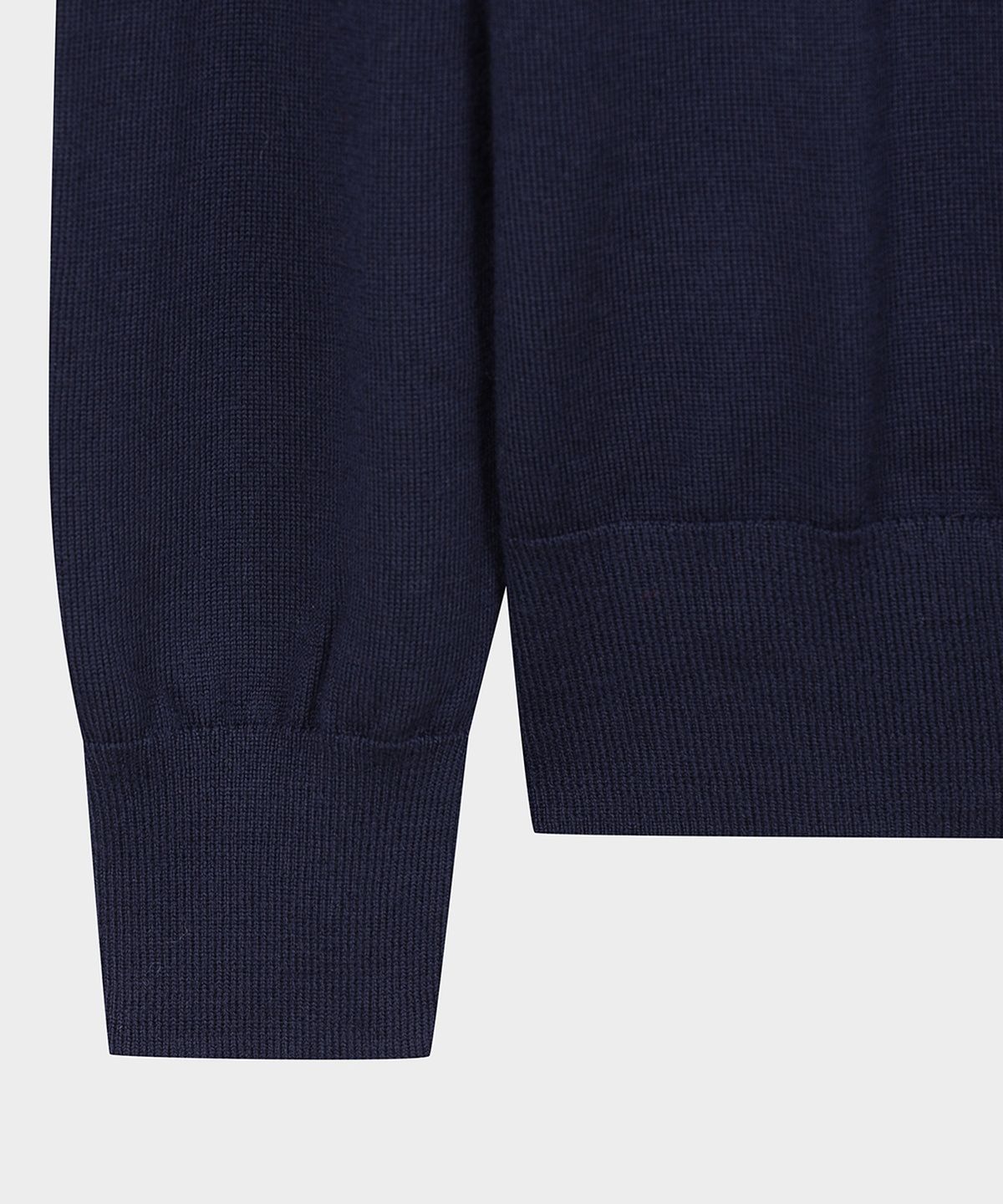 브룩스 브라더스(BROOKS BROTHERS) 메리노울 로고 폴로 스웨터 (네이비) (BBWTMNF301)
