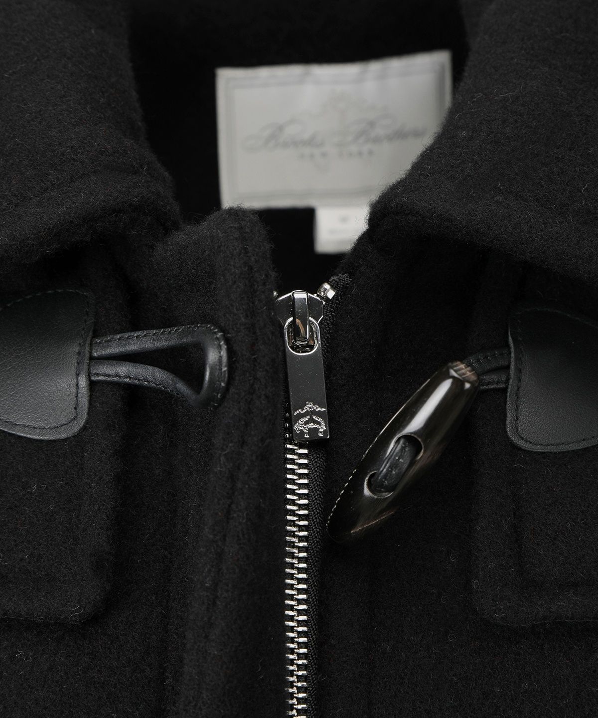 브룩스 브라더스(BROOKS BROTHERS) [여성] 울 더플 숏 코트 (블랙) (BBCZWFF401)