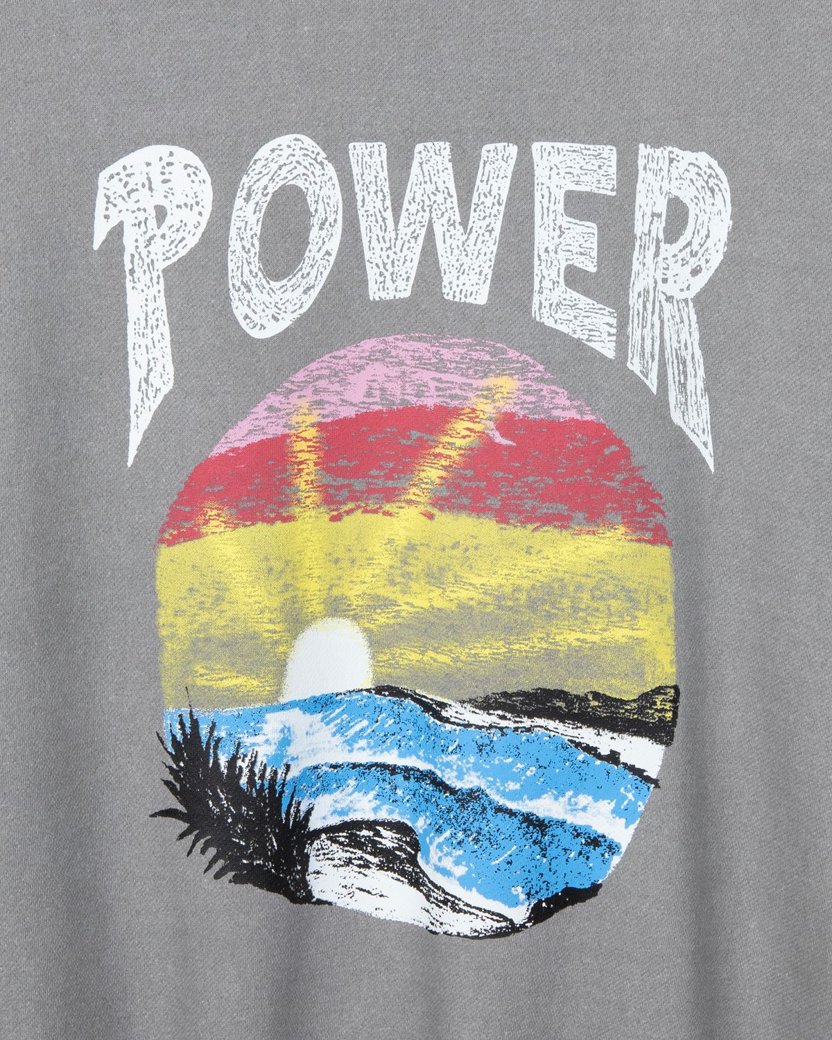 디앤드퀘스천(THEENDQUESTION) Pigment printed sweatshirt / GRAY
