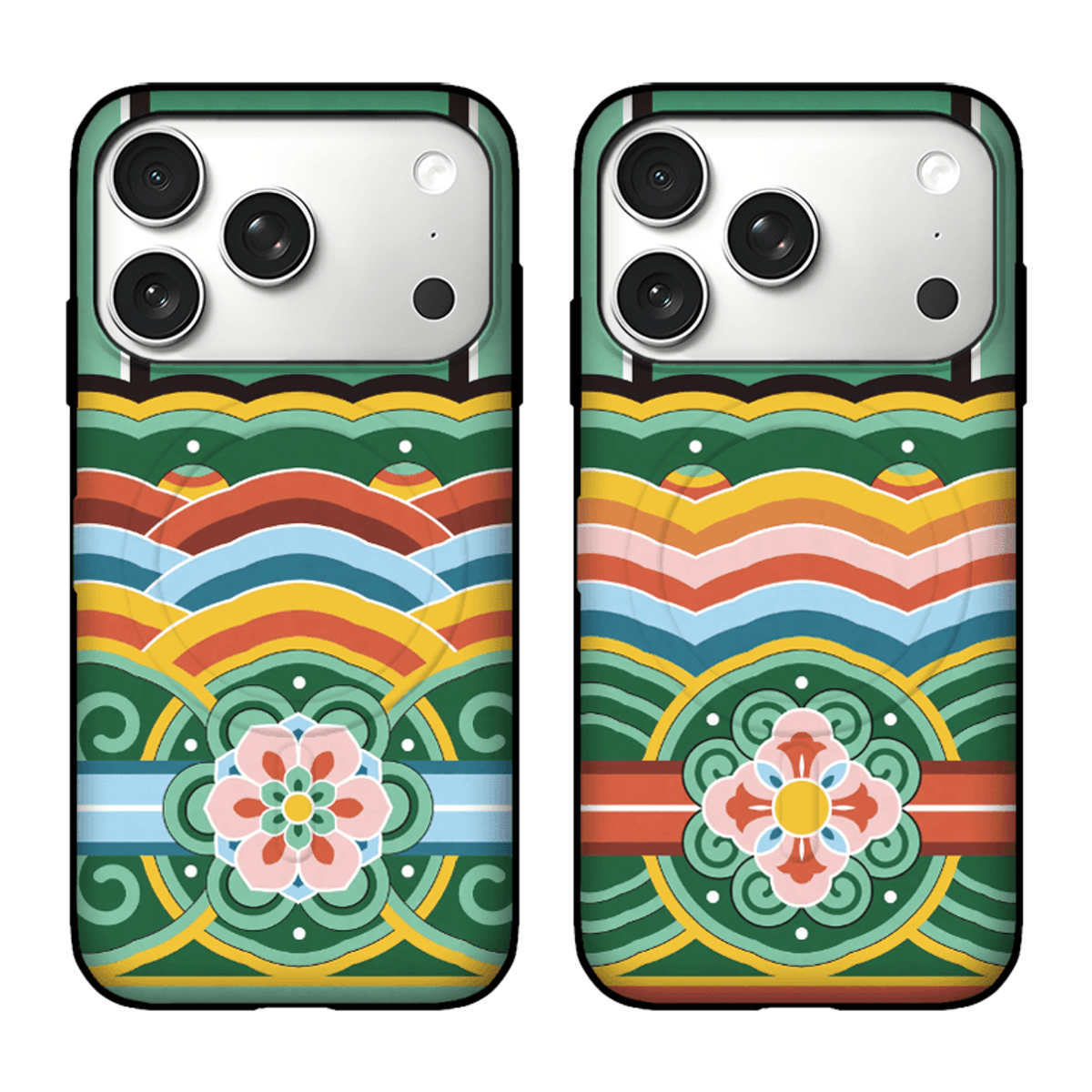 아칸(AKAN) 종이비행 한국단청 맥세이프 카드케이스
