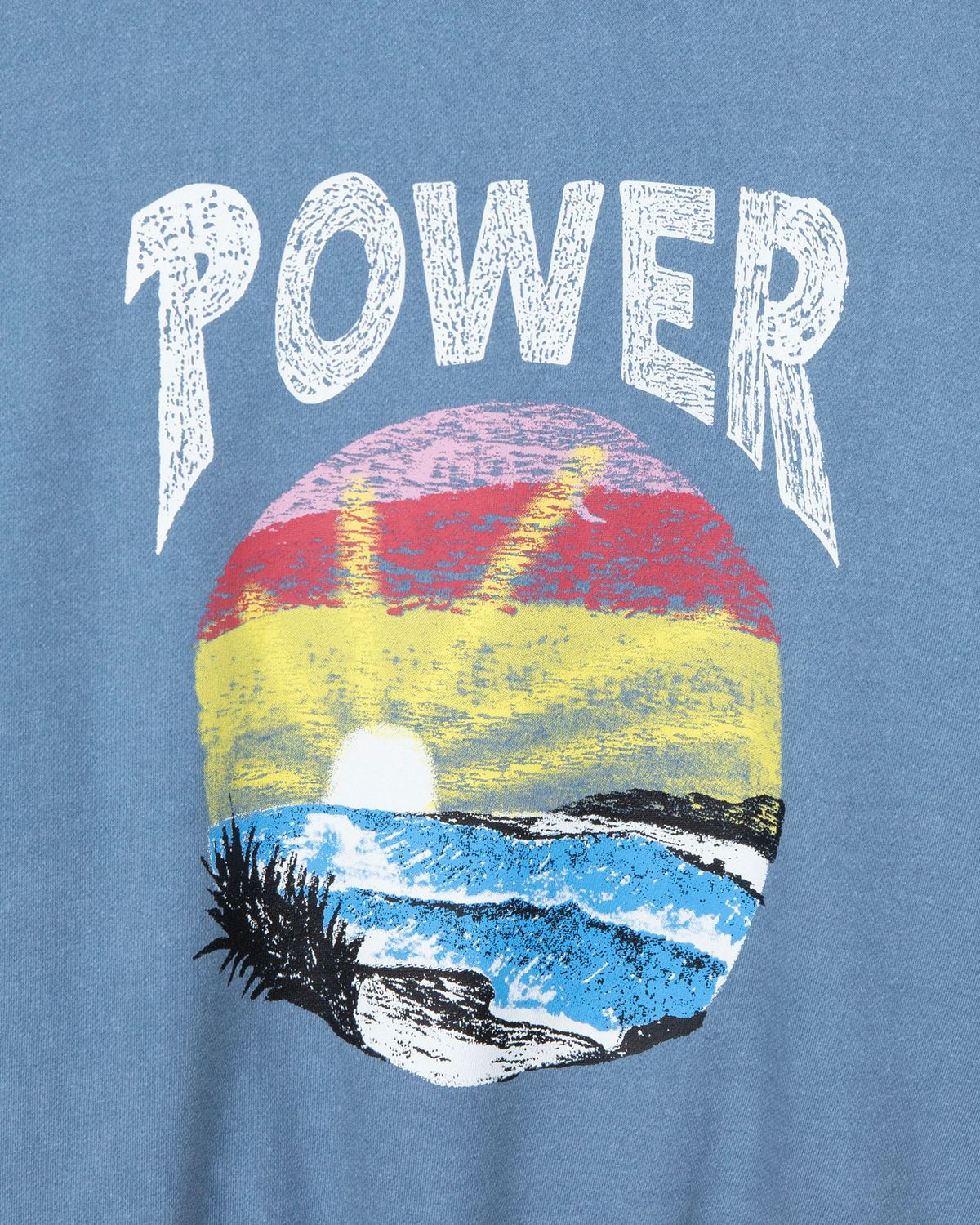 디앤드퀘스천(THEENDQUESTION) Pigment printed sweatshirt / BLUE