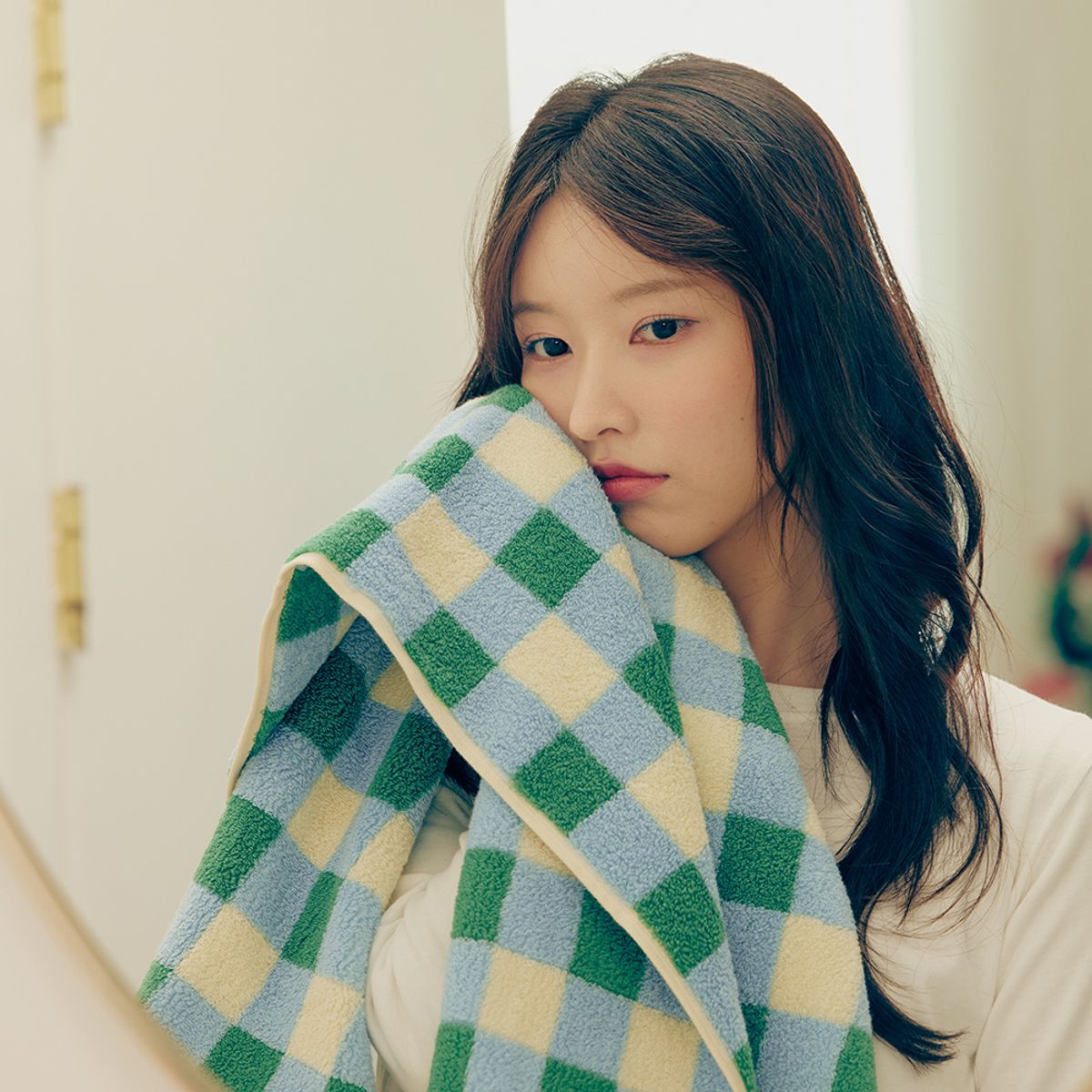 소소모소(SOSOMOSO) 더 부드러운 텐셀모달 호텔수건 1P - 체크
