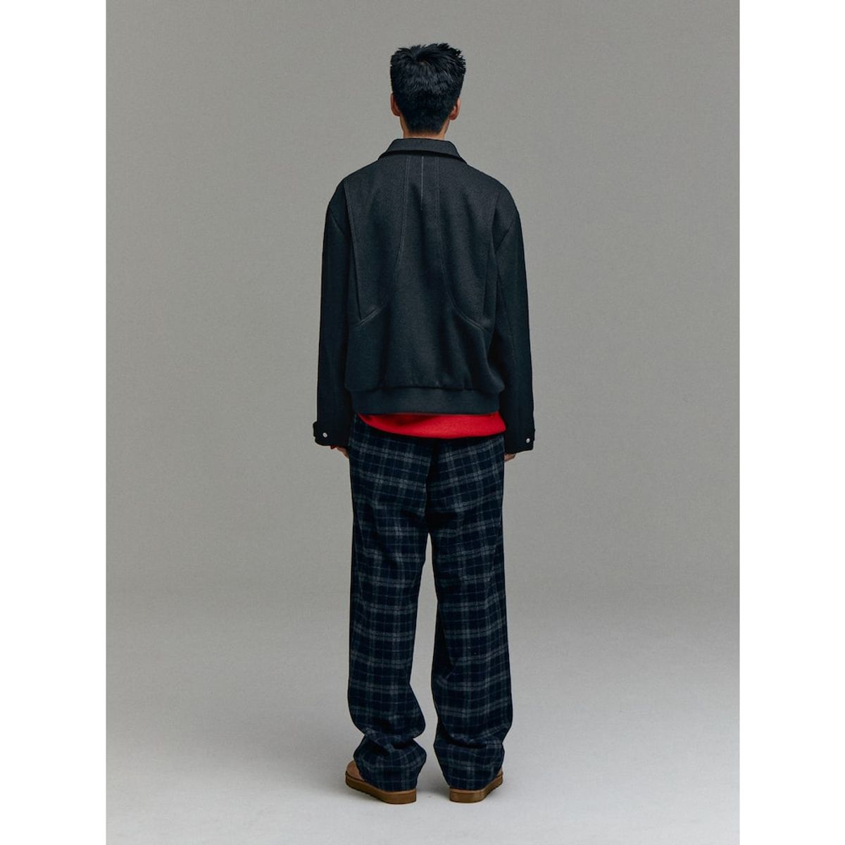 샌드 사운드(SAND SOUND) (UNISEX) 오버핏 방모 블루종  블랙